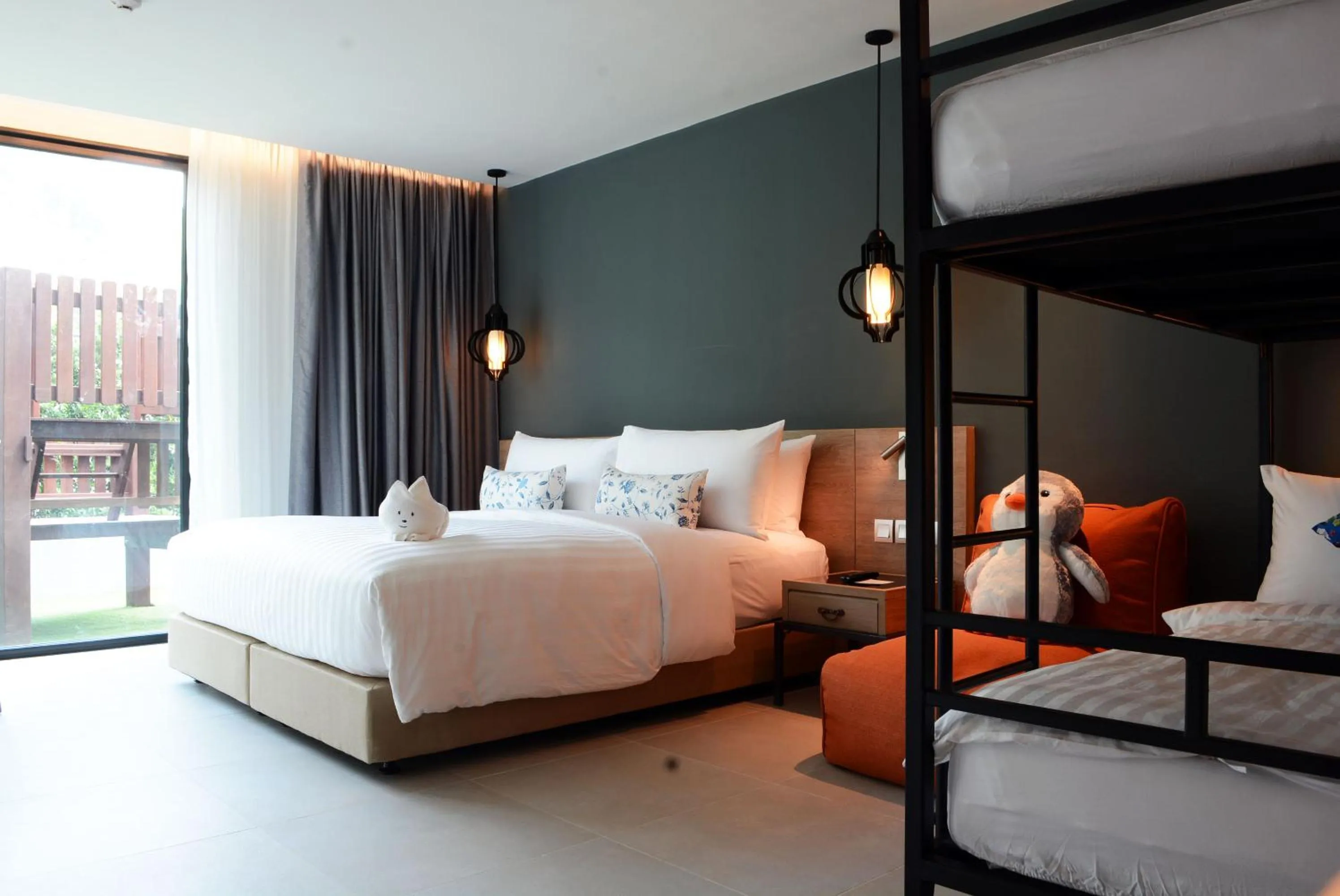 Bedroom, Bed in Fusion Suites Phuket Patong