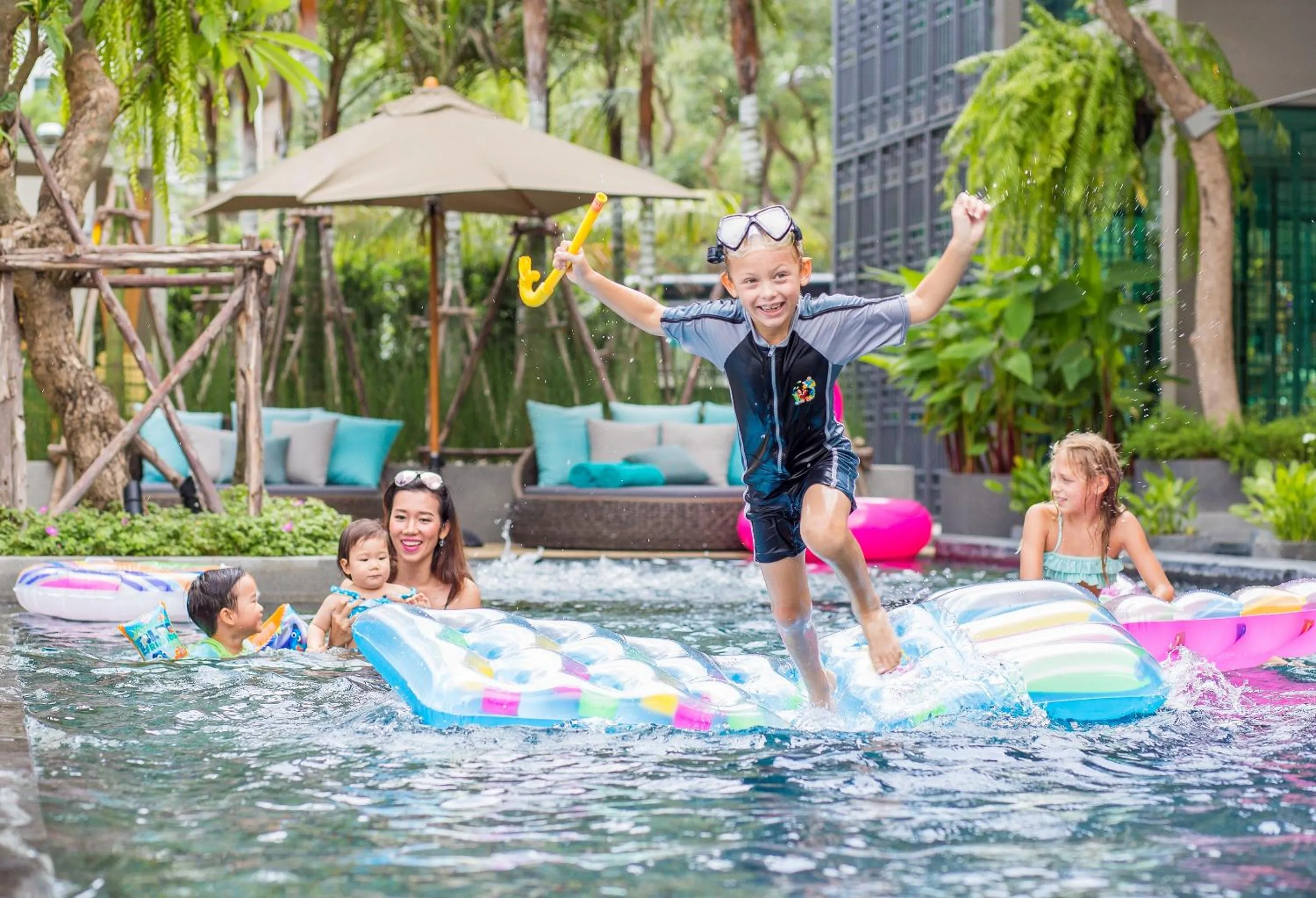 Swimming pool in Fusion Suites Phuket Patong