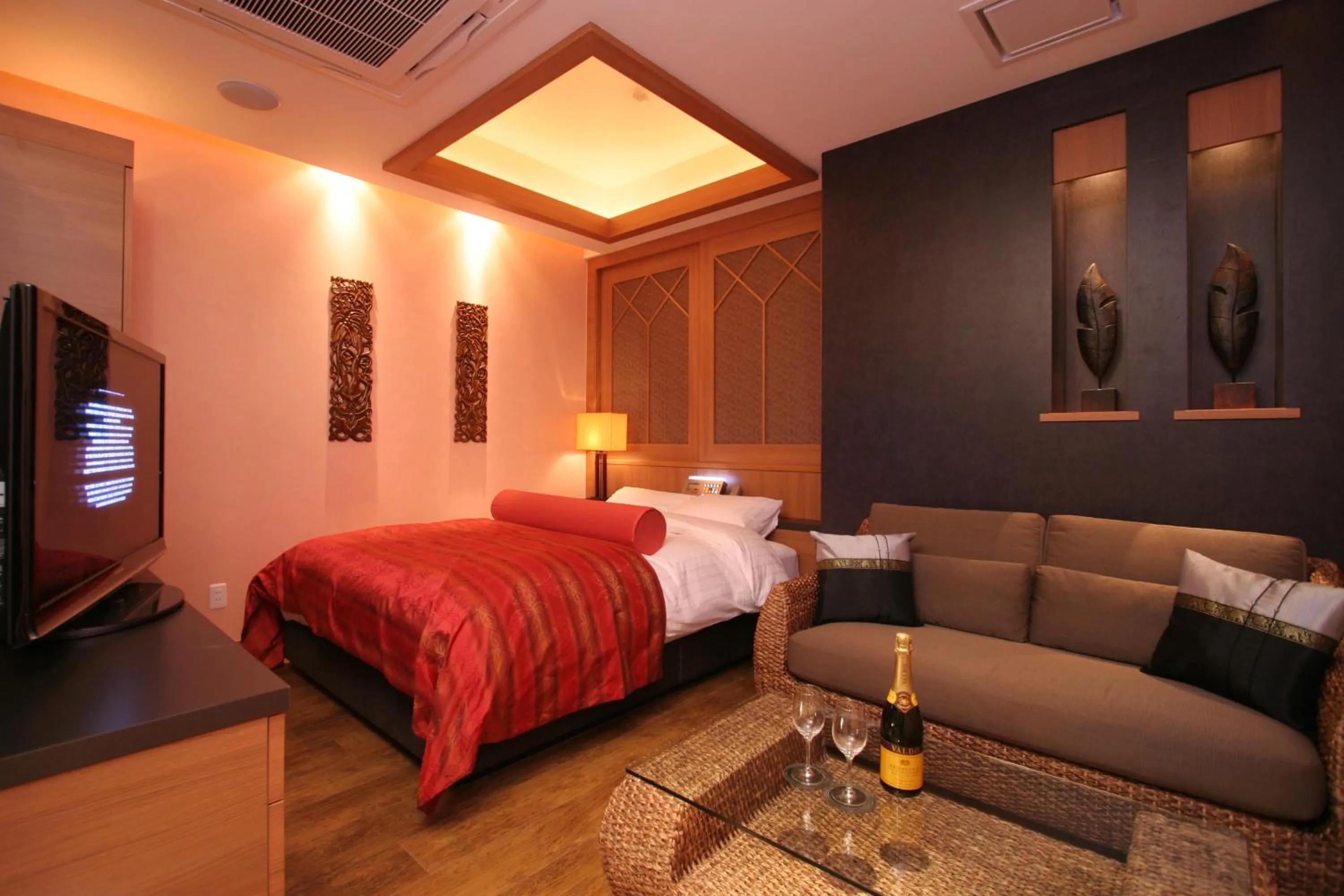 Bed in HOTEL W-PREMIUM -W GROUP HOTELS and RESORTS-