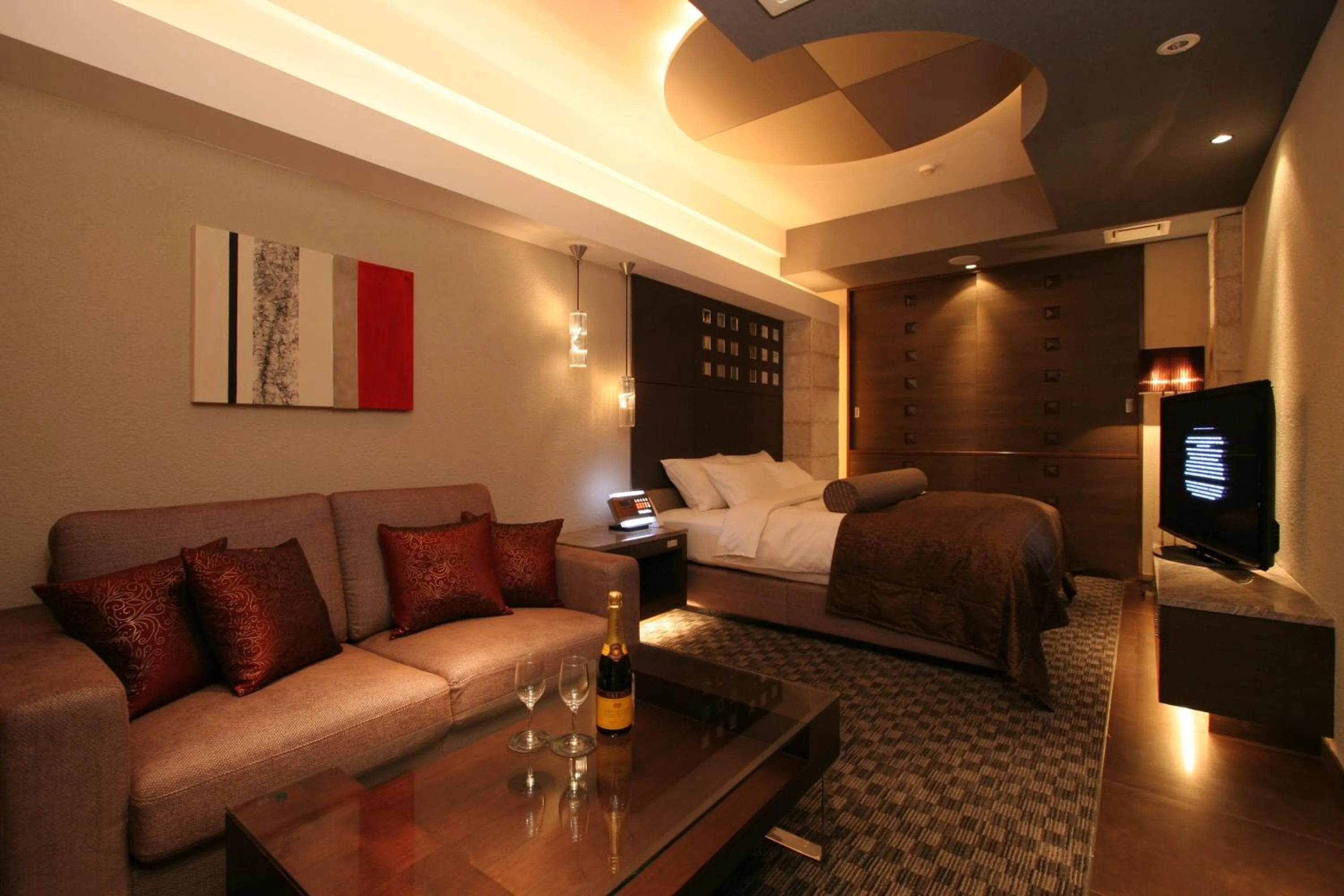 Bed in HOTEL W-PREMIUM -W GROUP HOTELS and RESORTS-