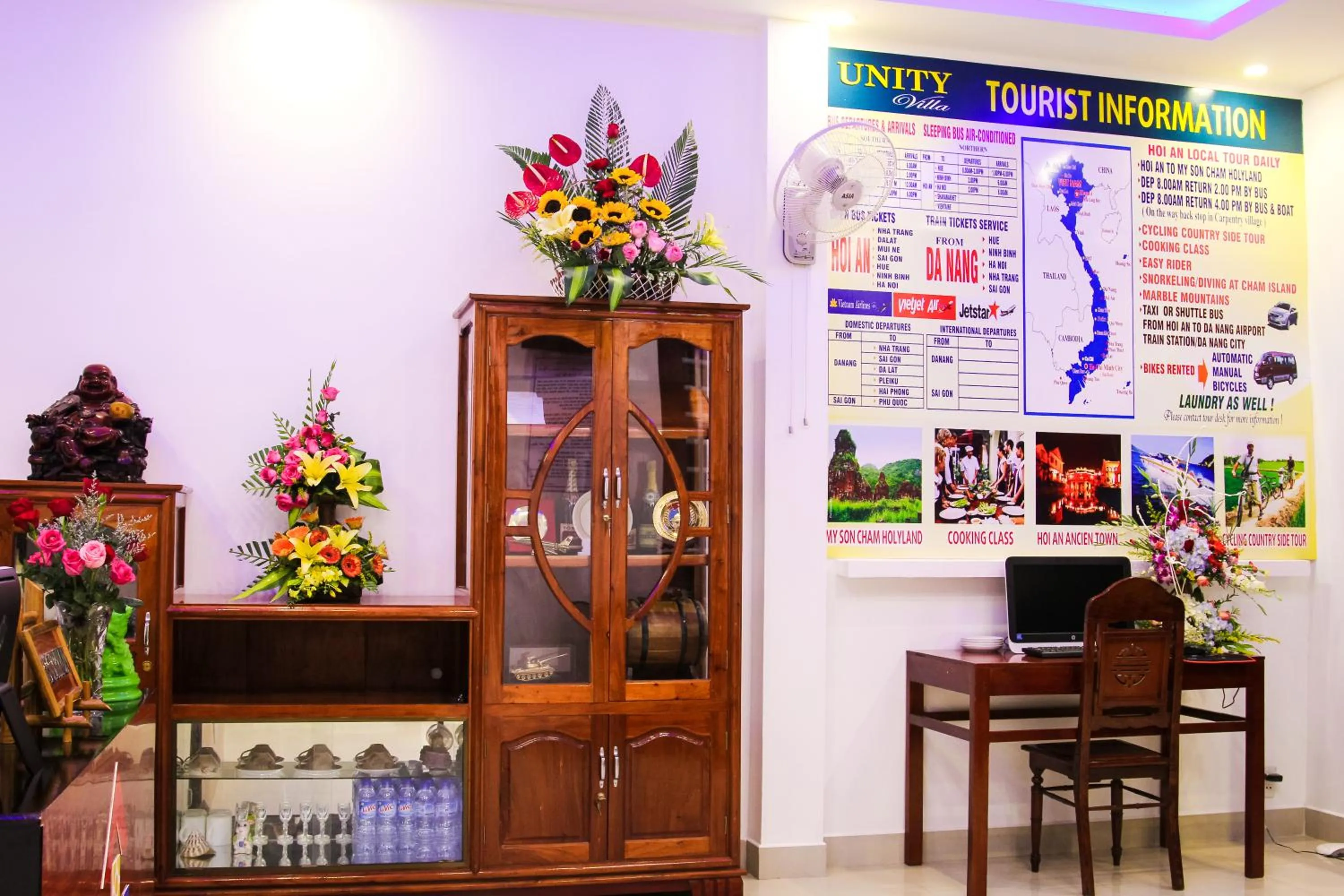 Decorative detail in Unity Villa