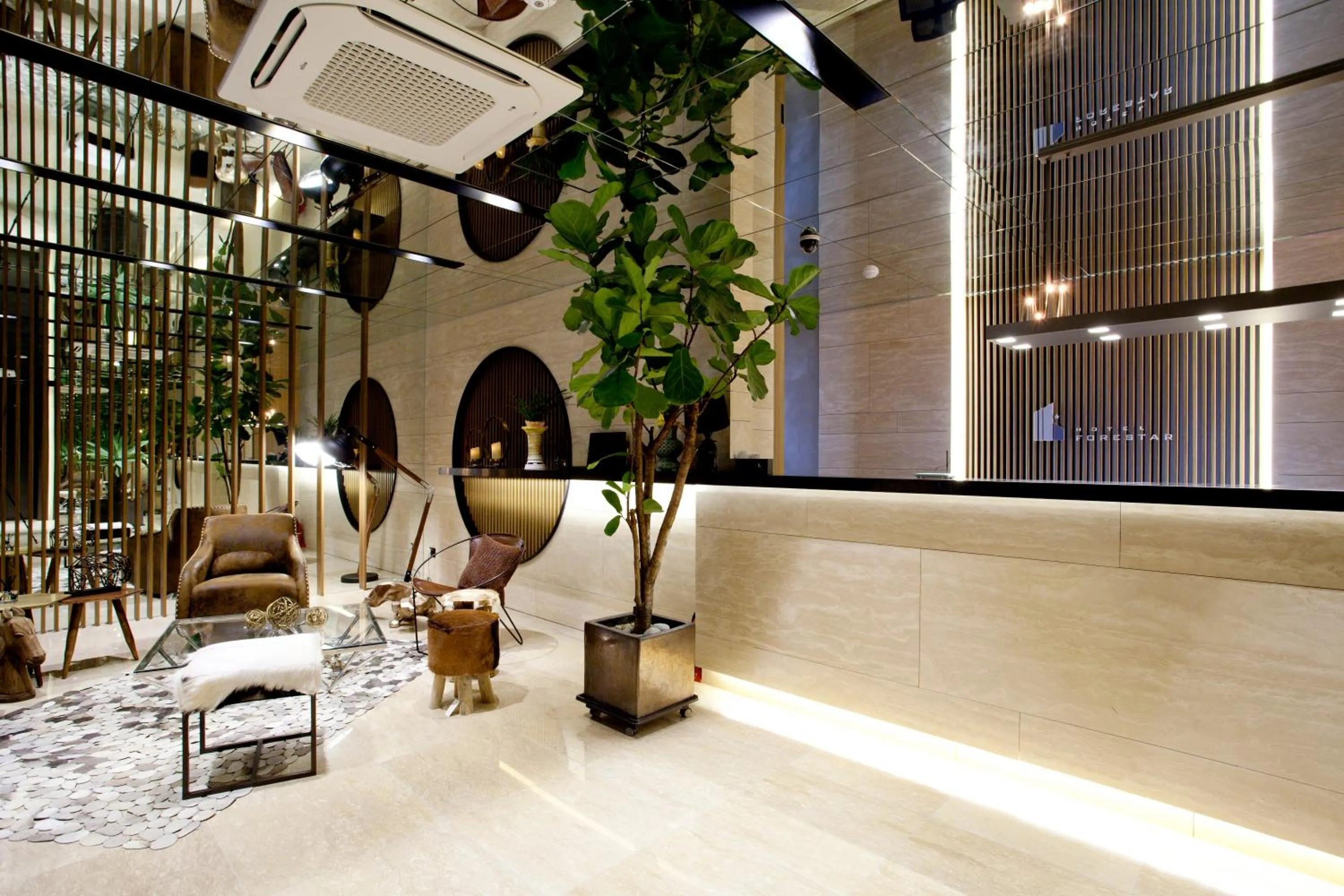 Lobby or reception in Hotel Forestar