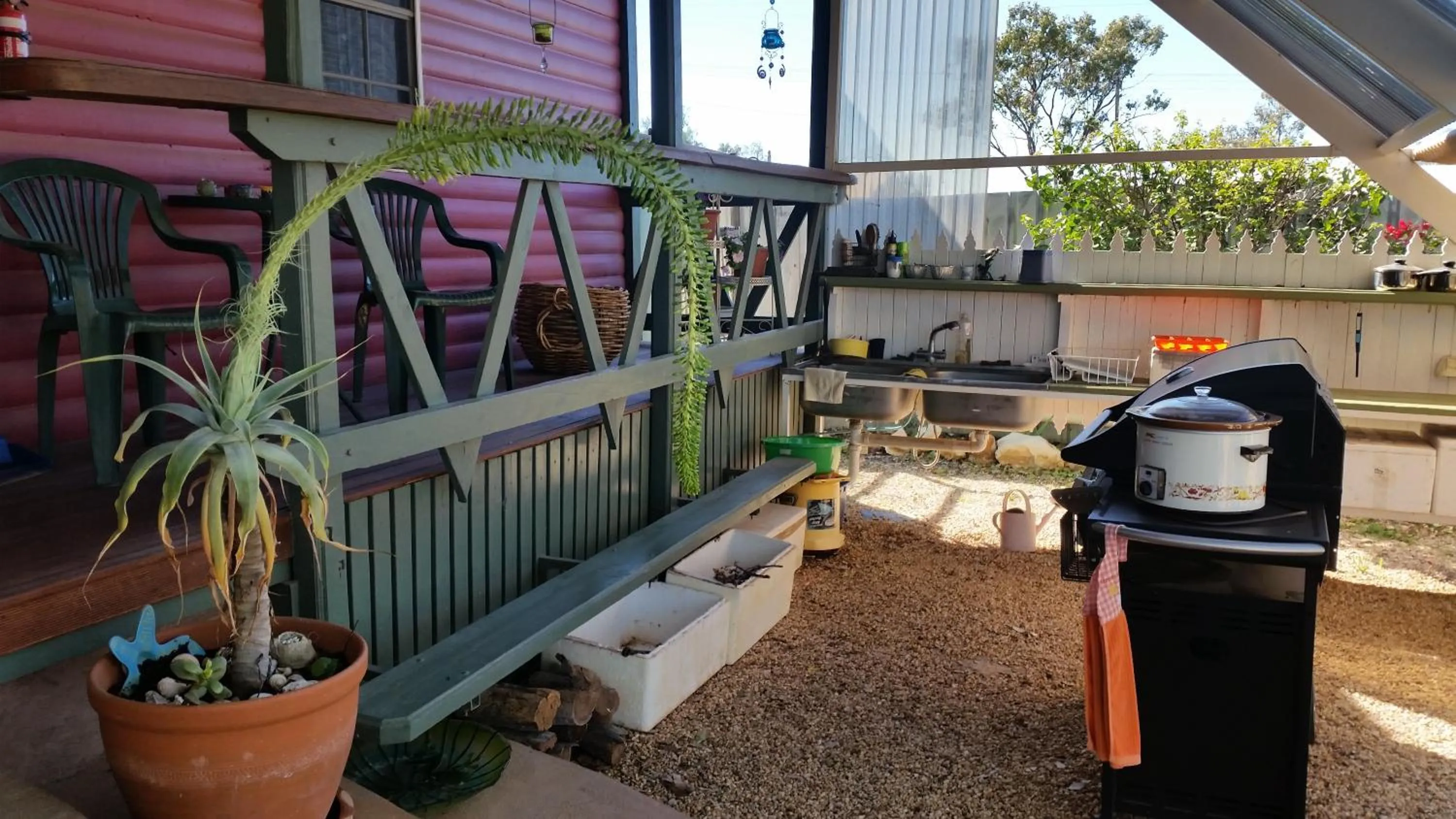 BBQ facilities in Sonja's Bed and Breakfast
