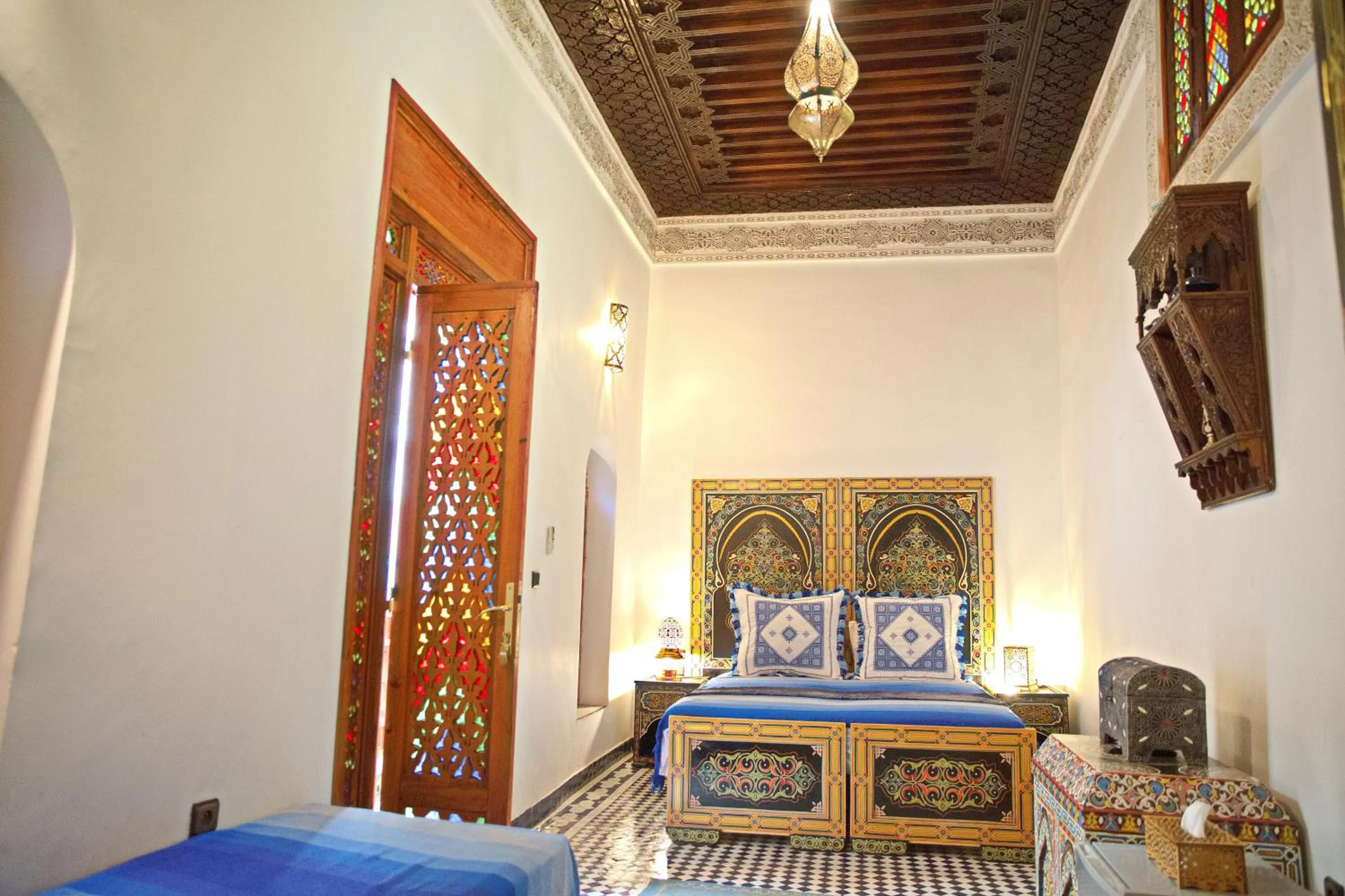Bed in Riad Ouliya