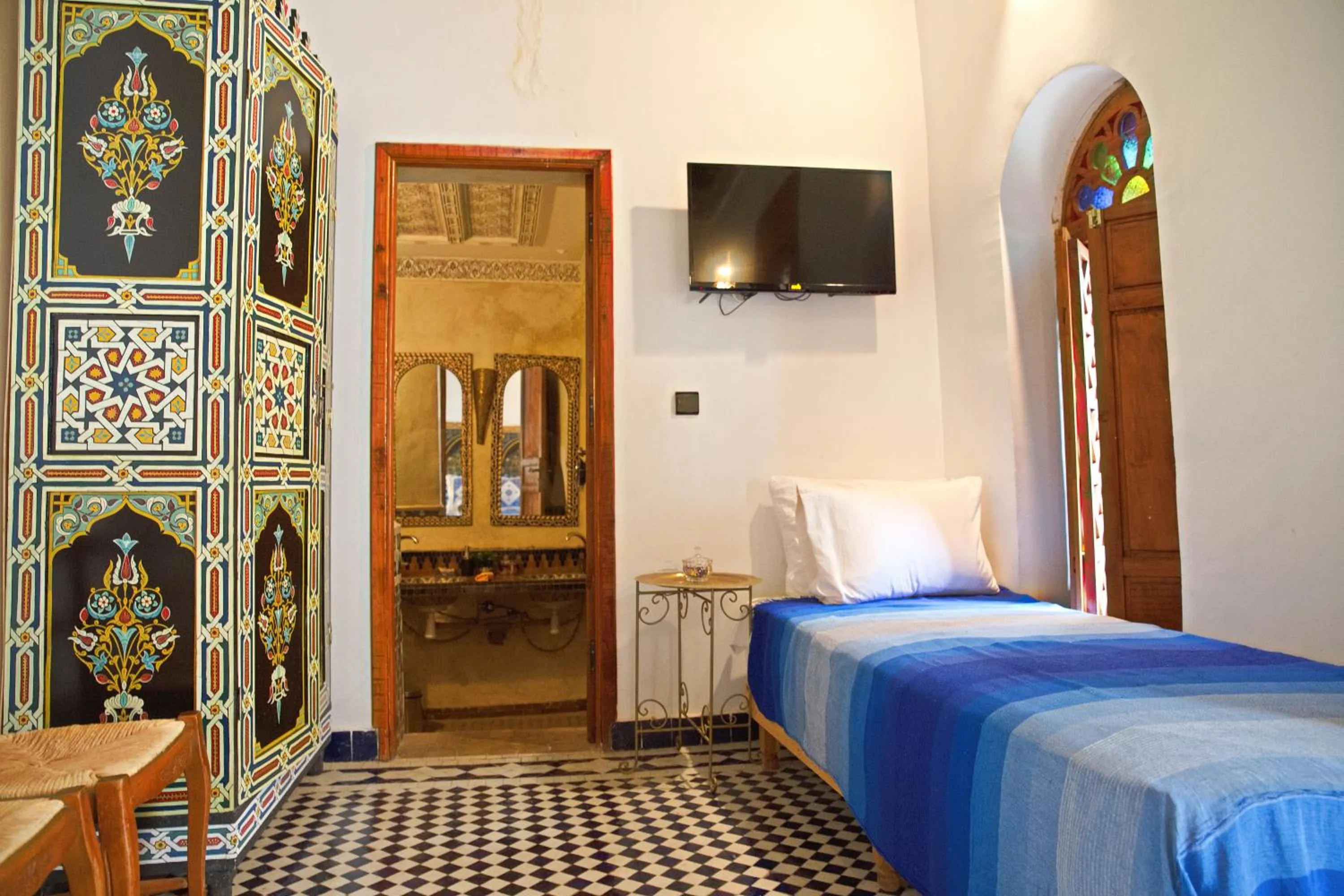Bed in Riad Ouliya