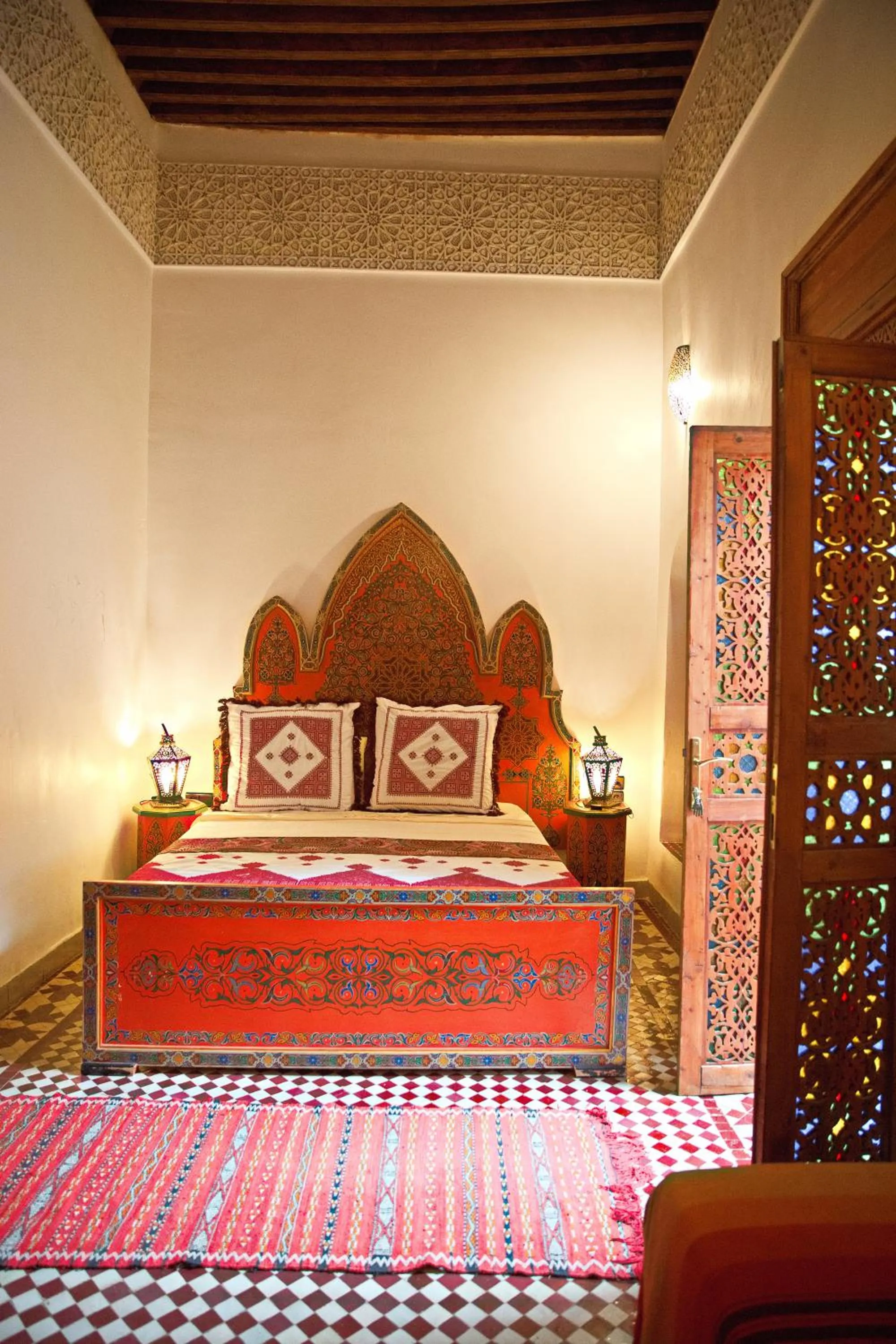 Bed in Riad Ouliya