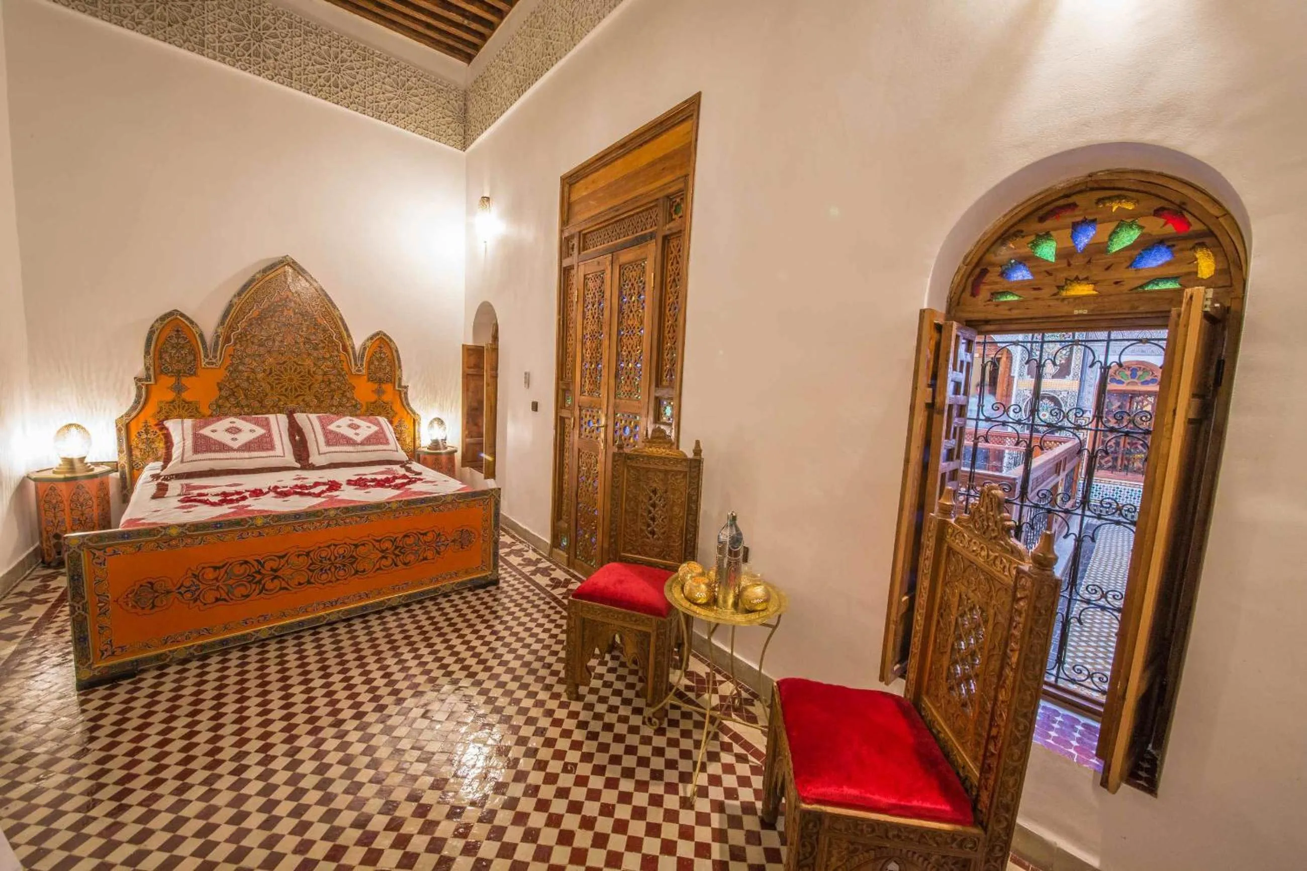 Bed in Riad Ouliya