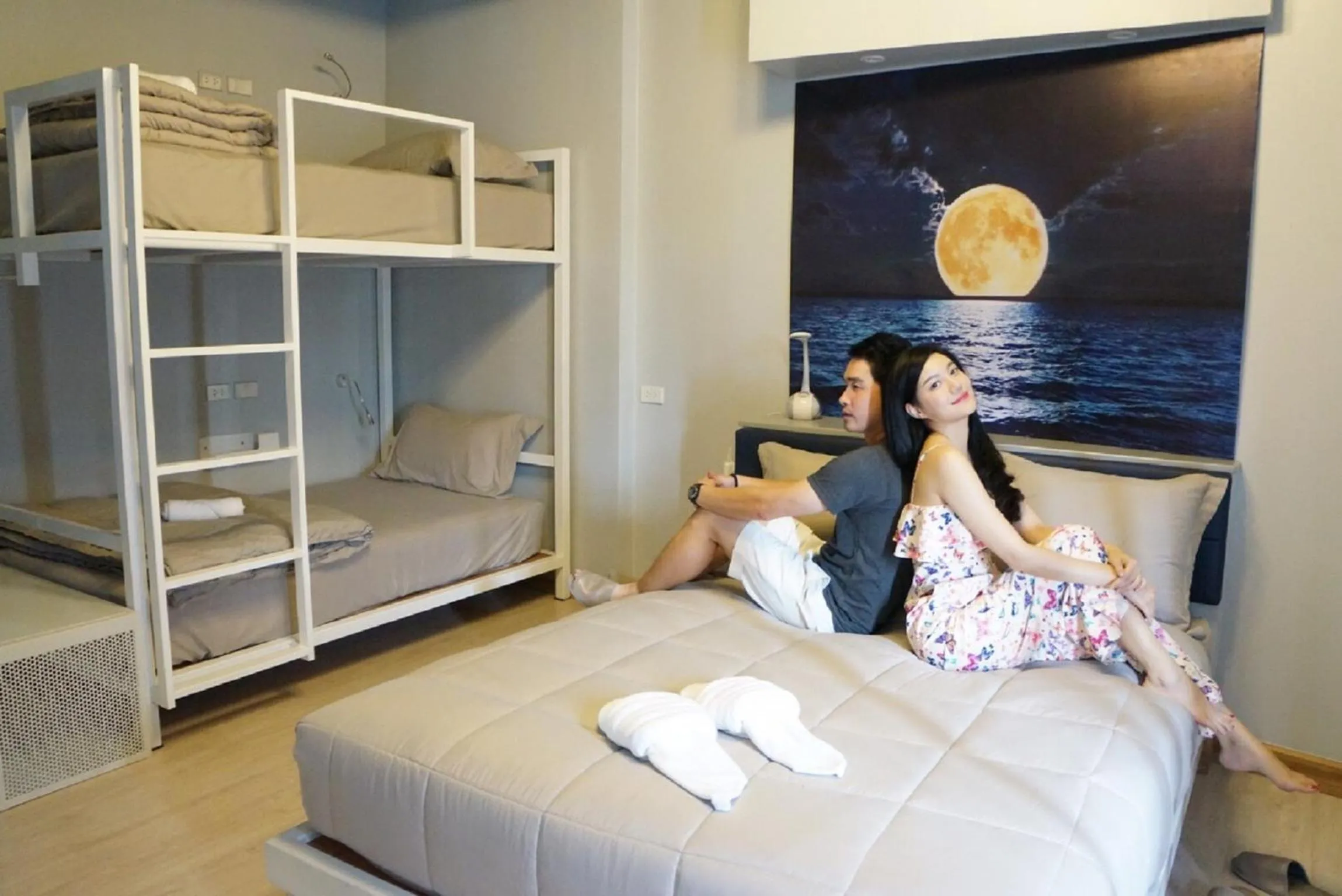 Bed in The Moon Hostel Huahin