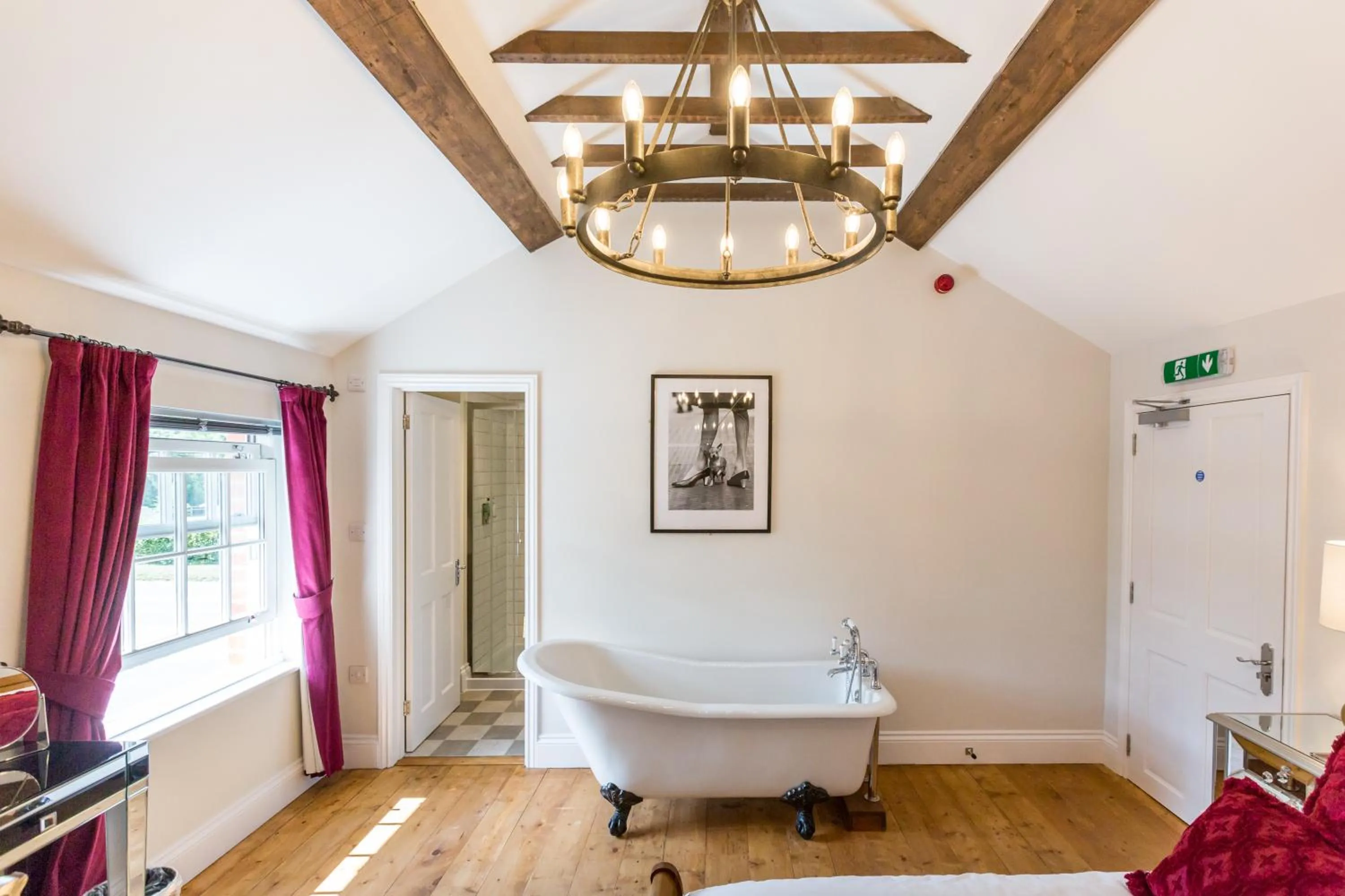 Bedroom in The Dog & Gun Inn