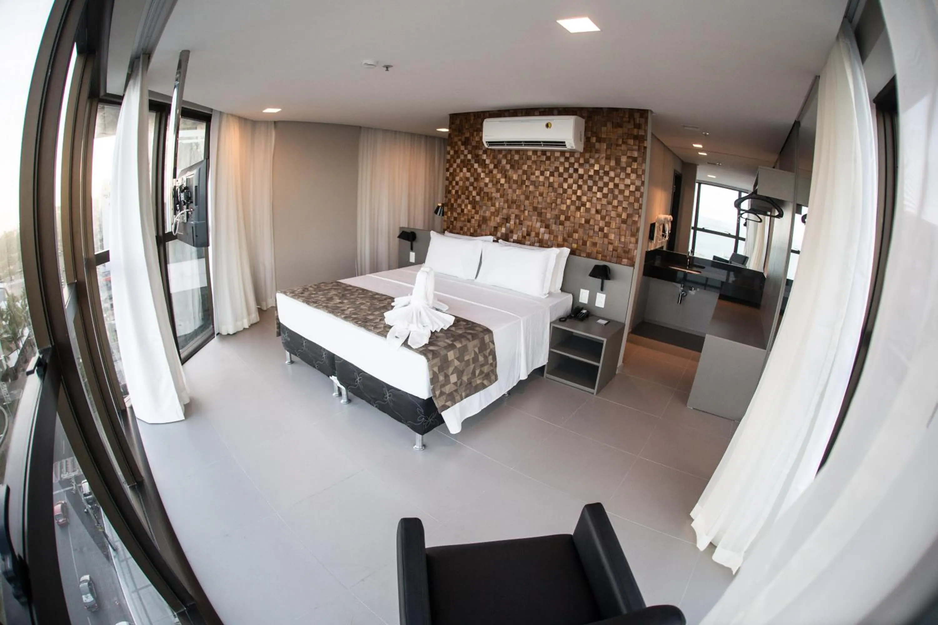 Bedroom, Bed in Acqua Suítes Maceió