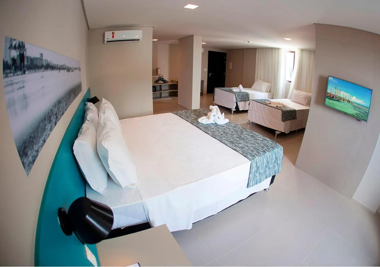 Bed in Acqua Suítes Maceió