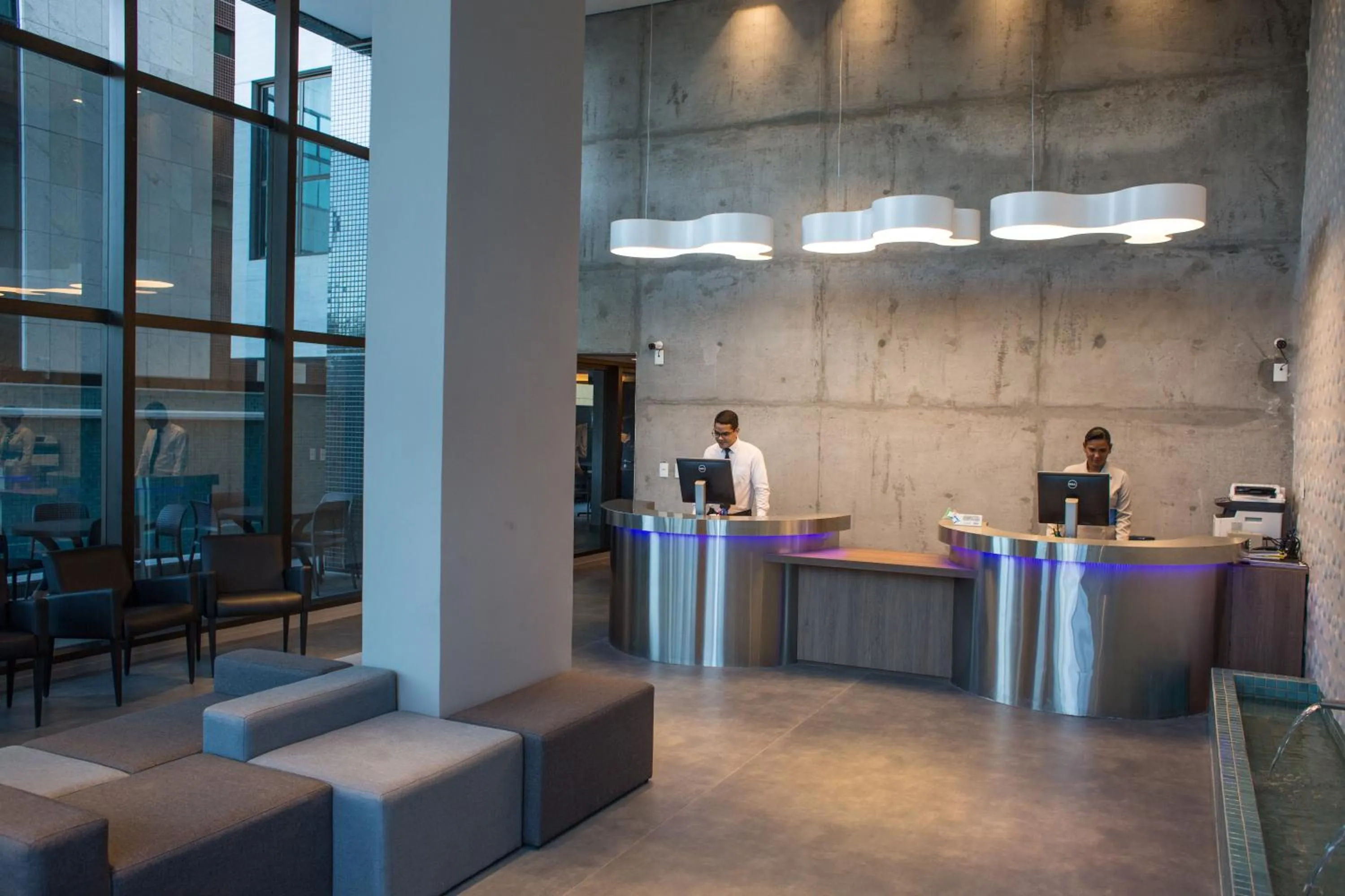 Lobby or reception in Acqua Suítes Maceió