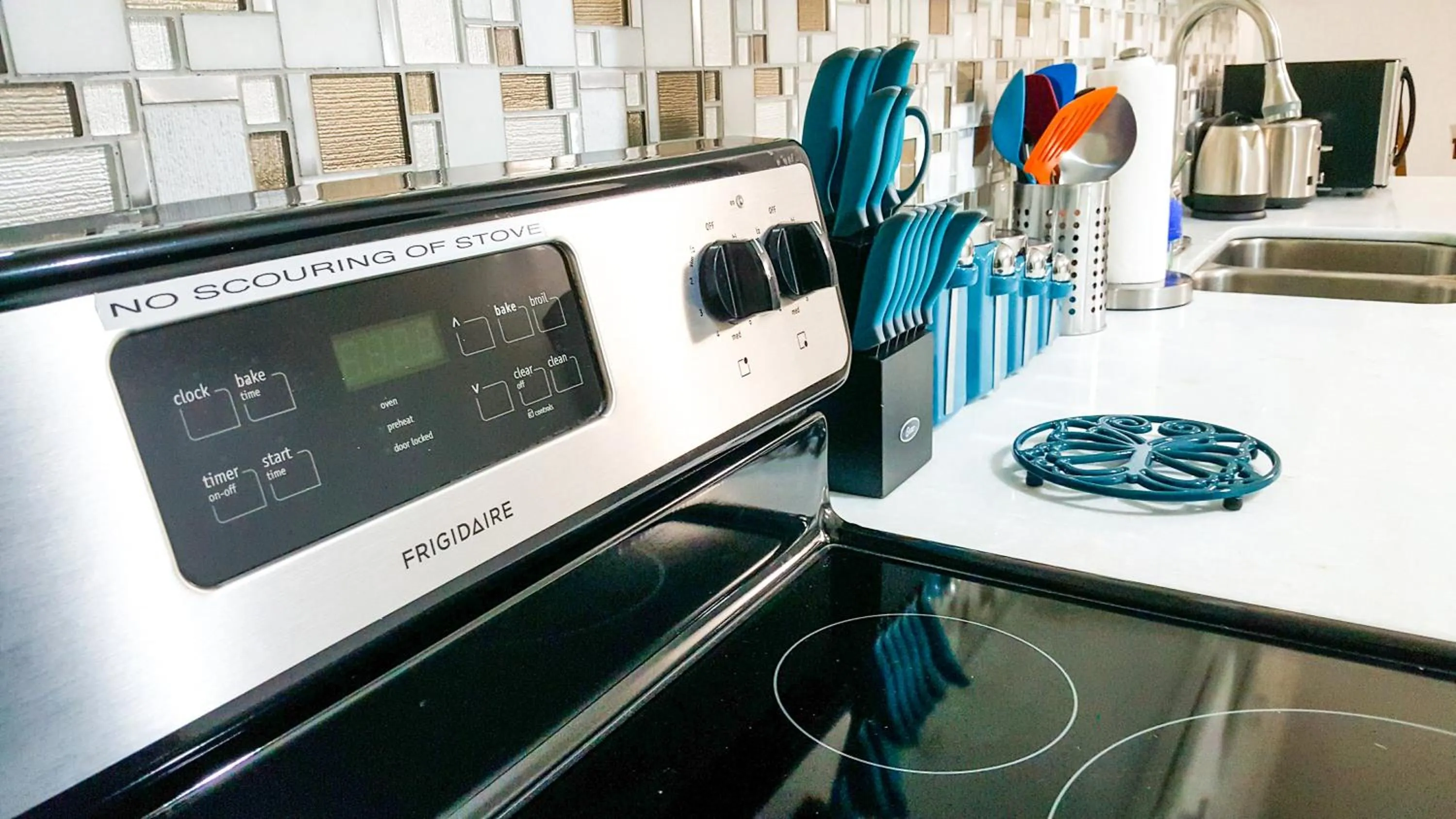 Kitchen or kitchenette in New Kingston Guest Apartments @ Donhead