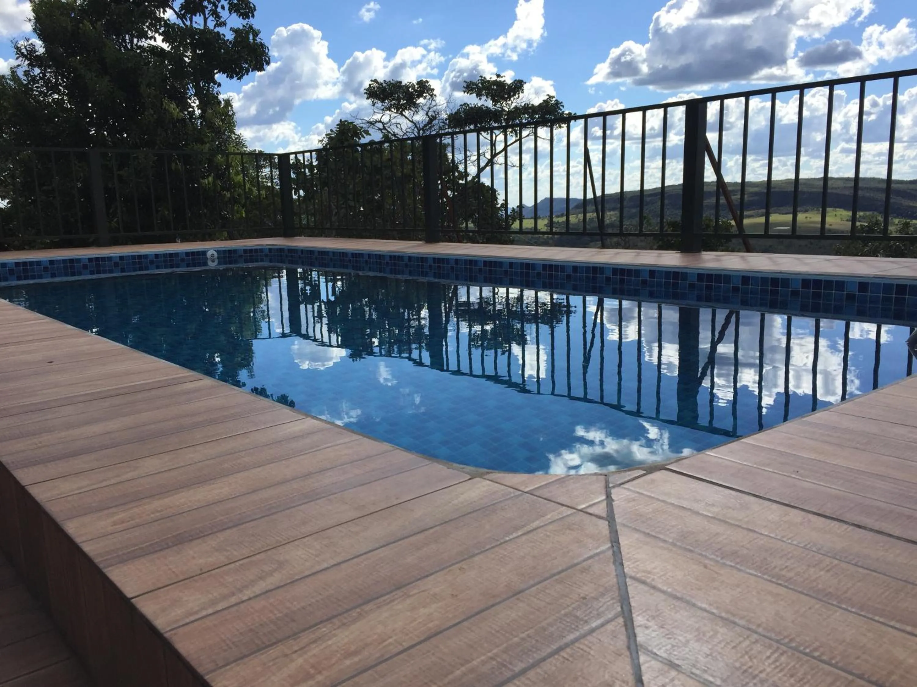 Pool view in Pousada Recanto das Pedras São Leopoldo