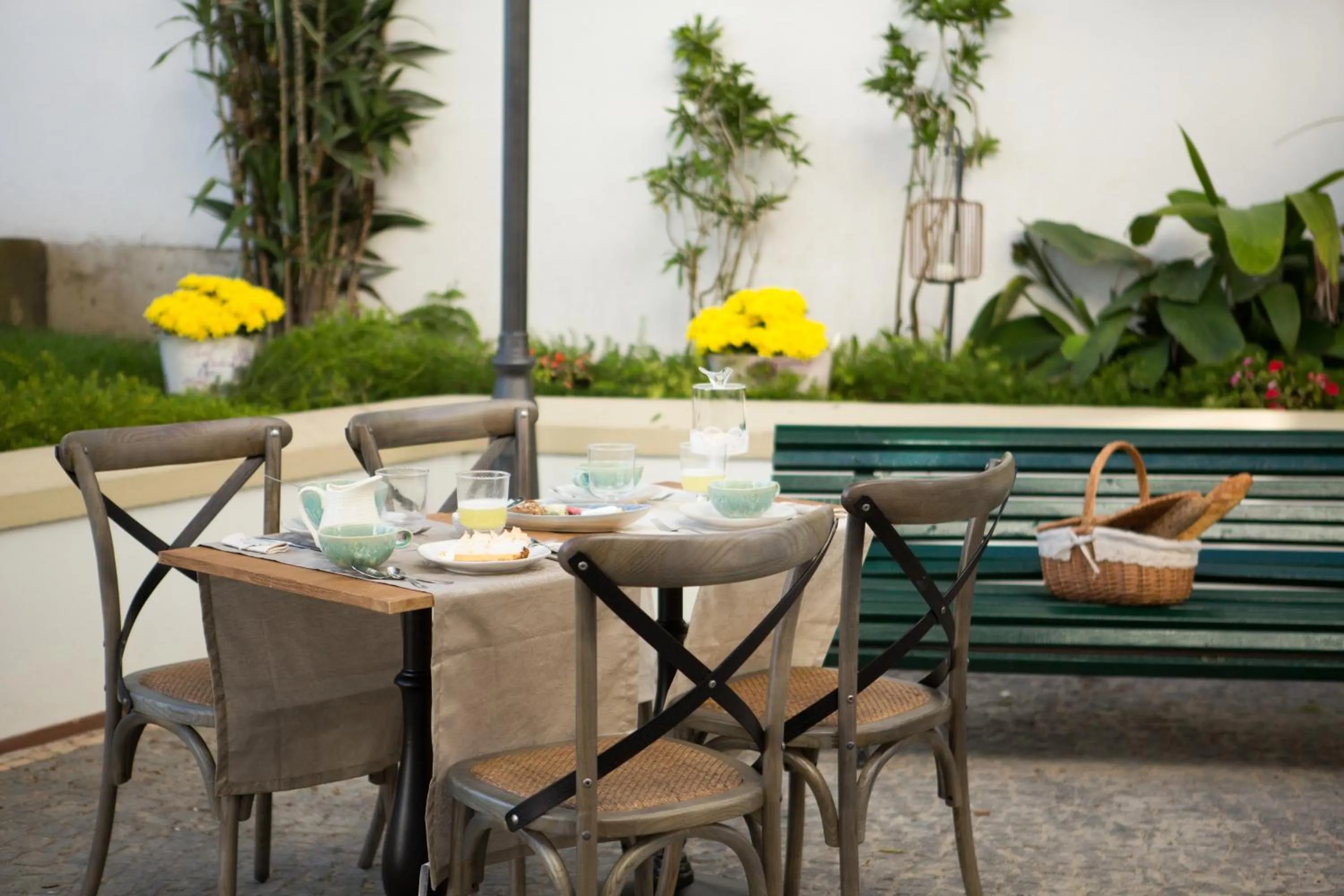 Patio in Casa das Palmeiras Charming House - Azores 1901