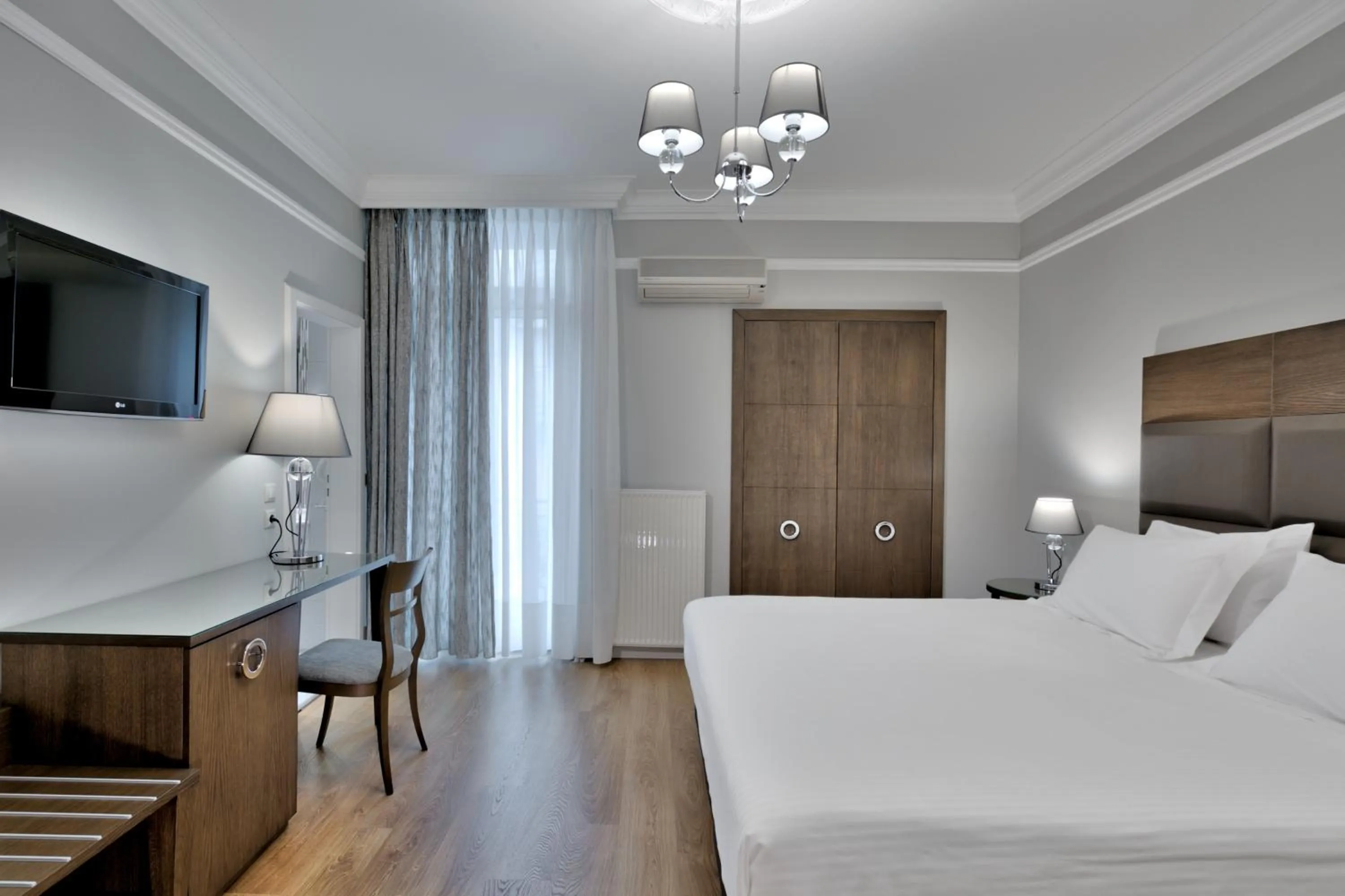 Bed in Anaktorikon Boutique Hotel