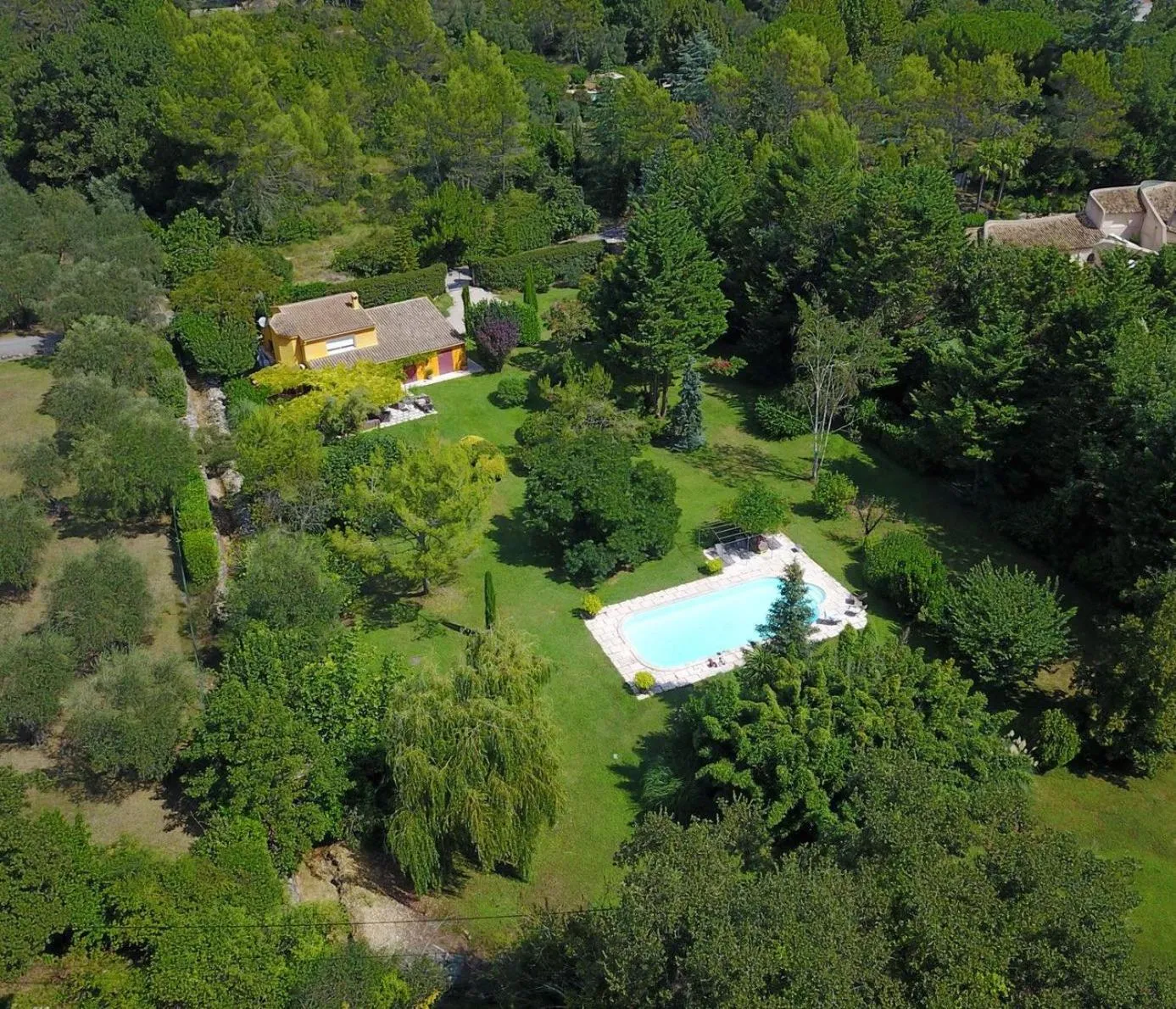 Bird's eye view in Villa de Miha