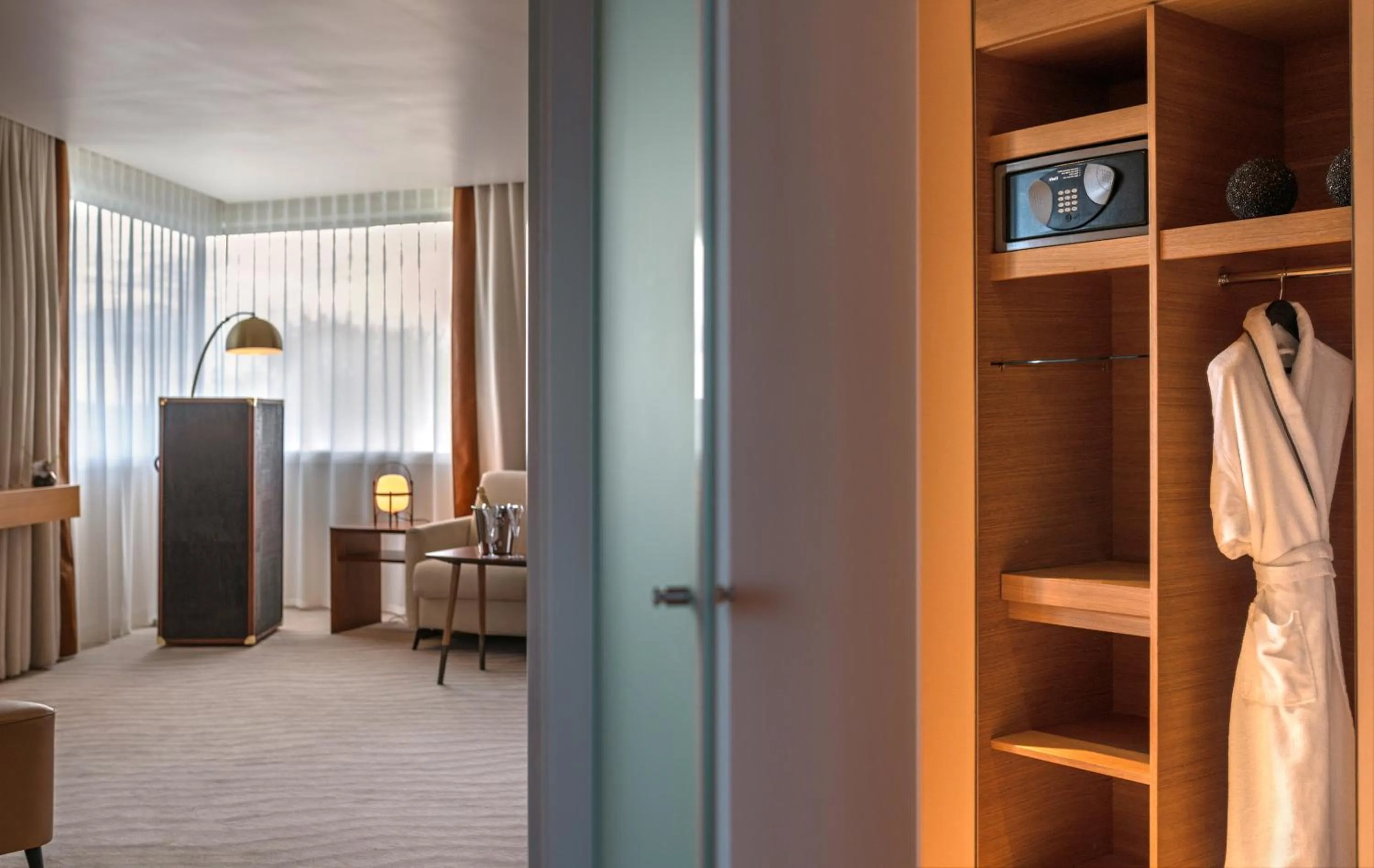 wardrobe, Bed in Sofitel Luxembourg Le Grand Ducal