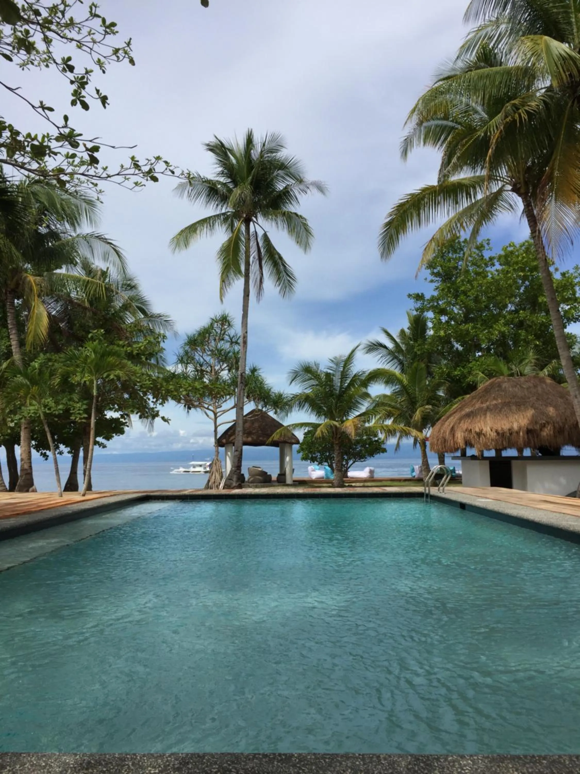 Swimming pool in Cabilao Sanctuary Beach & Dive Resort