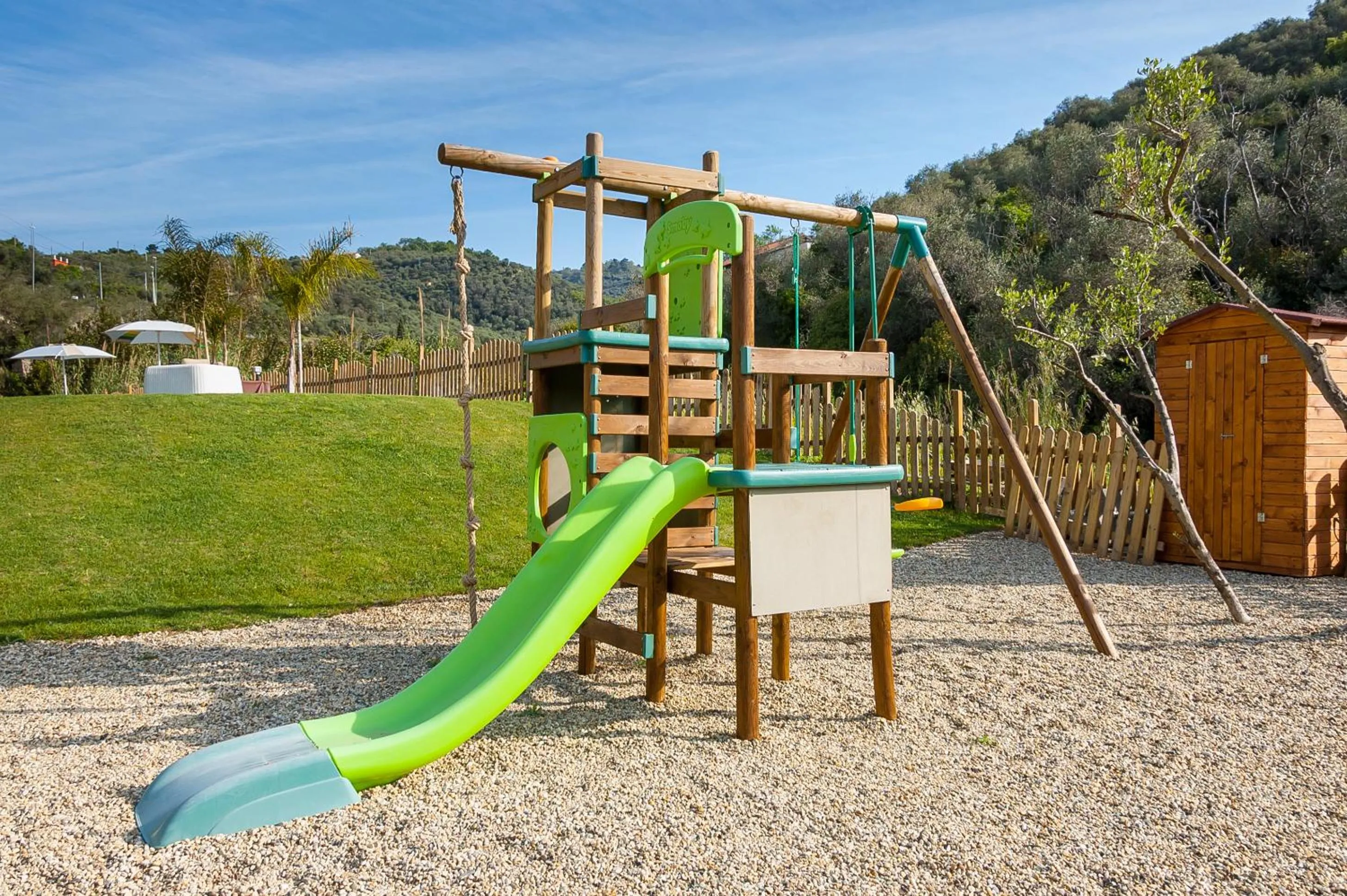 Children play ground in Appartamenti Antico Frantoio Doria