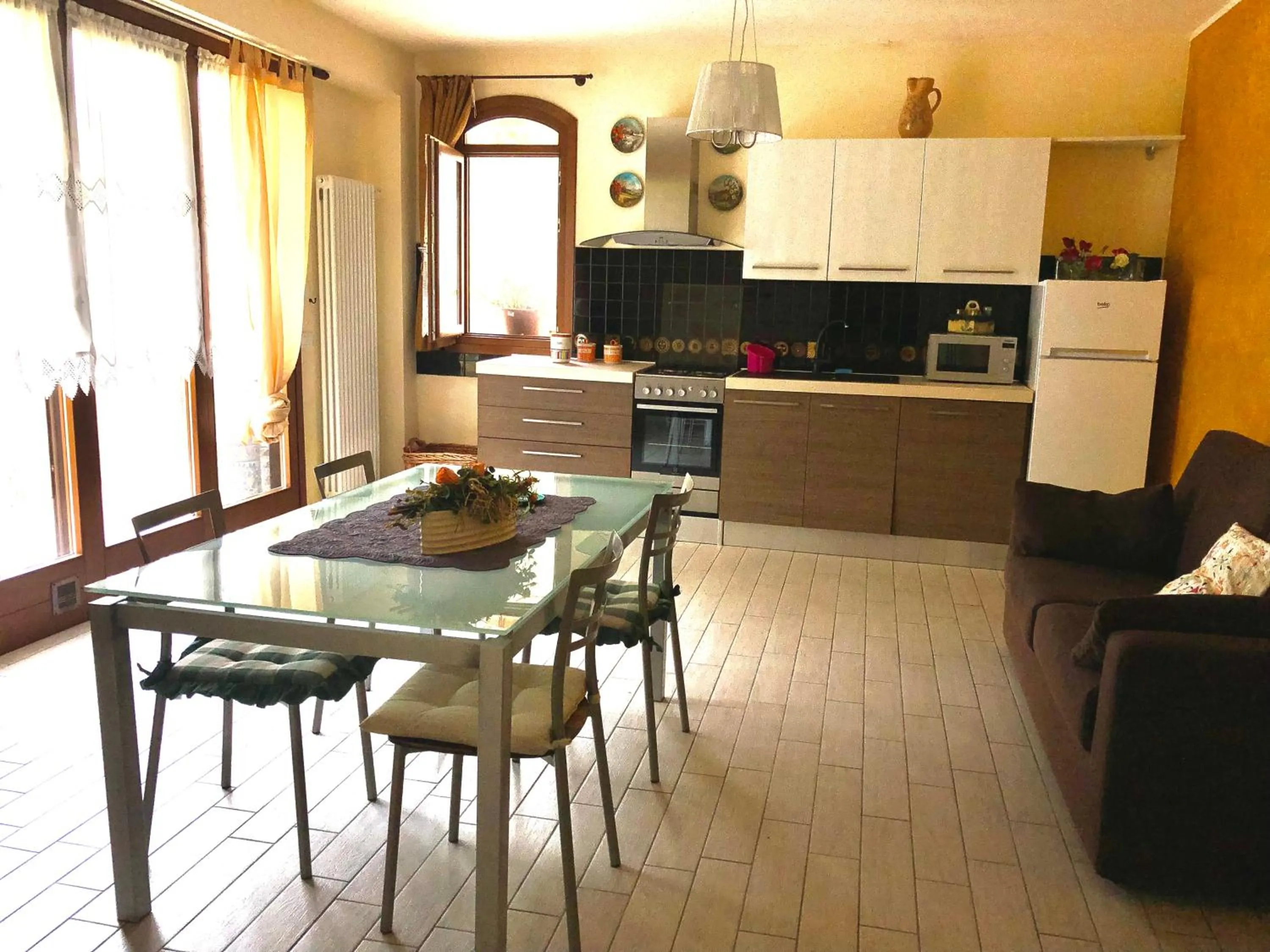 Kitchen or kitchenette in Appartamenti Antico Frantoio Doria