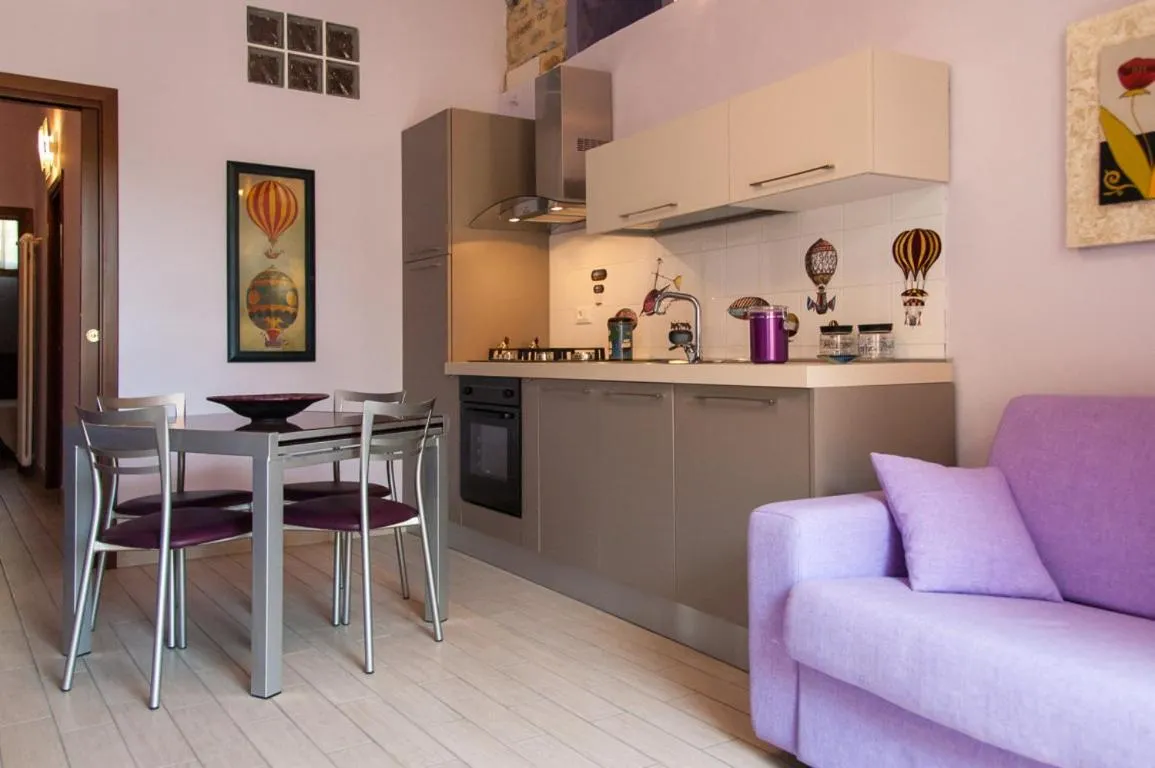 Kitchen or kitchenette in Appartamenti Antico Frantoio Doria