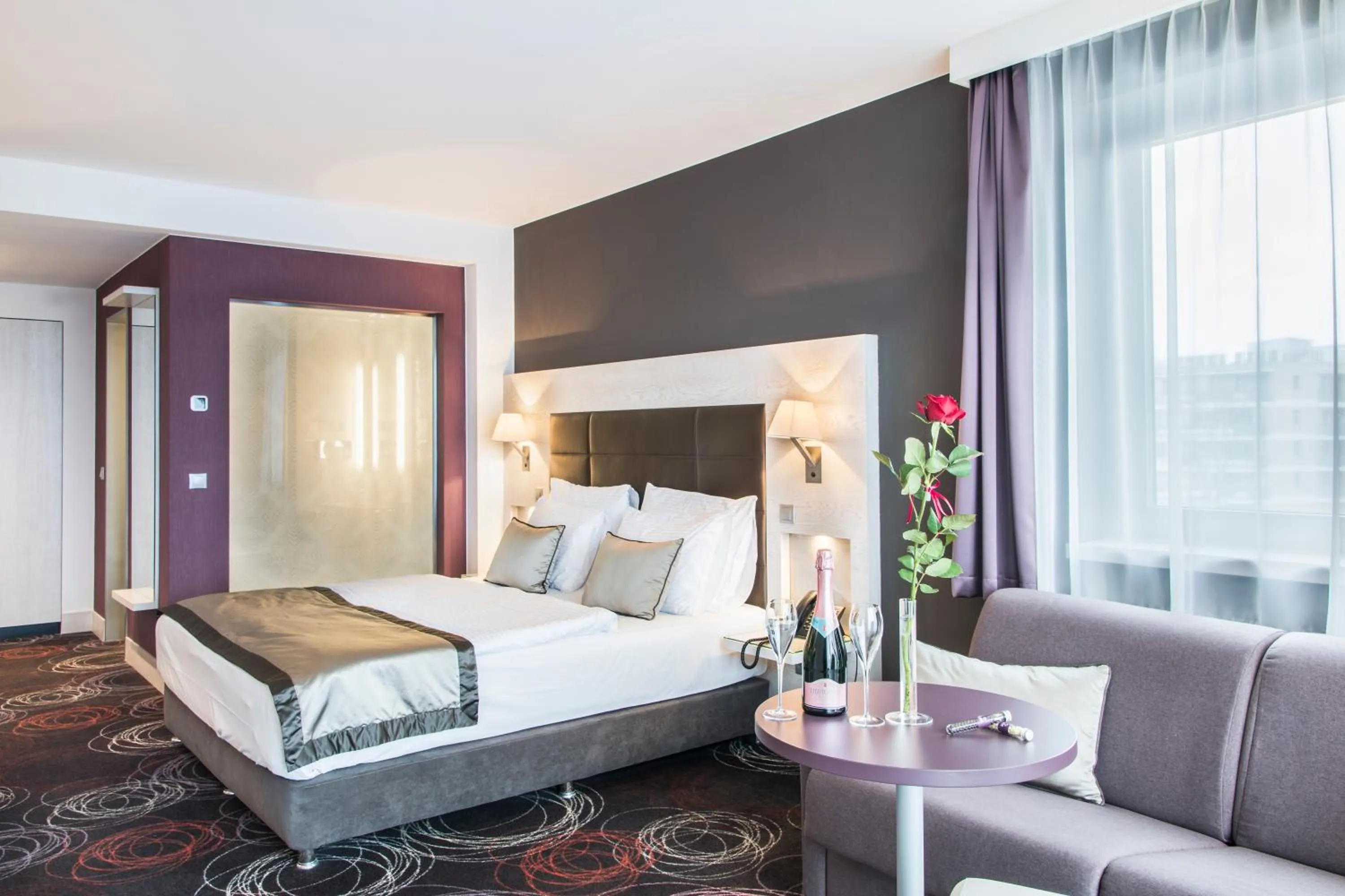 Photo of the whole room, Bed in Aura Hotel Adults Only