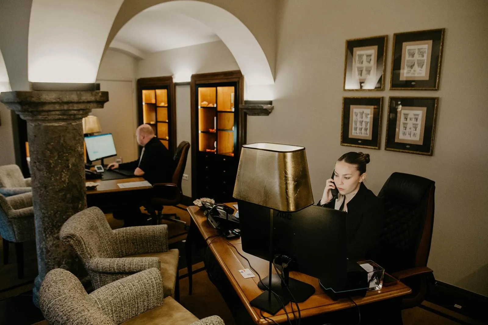 Lobby or reception in Chateau d'Urspelt