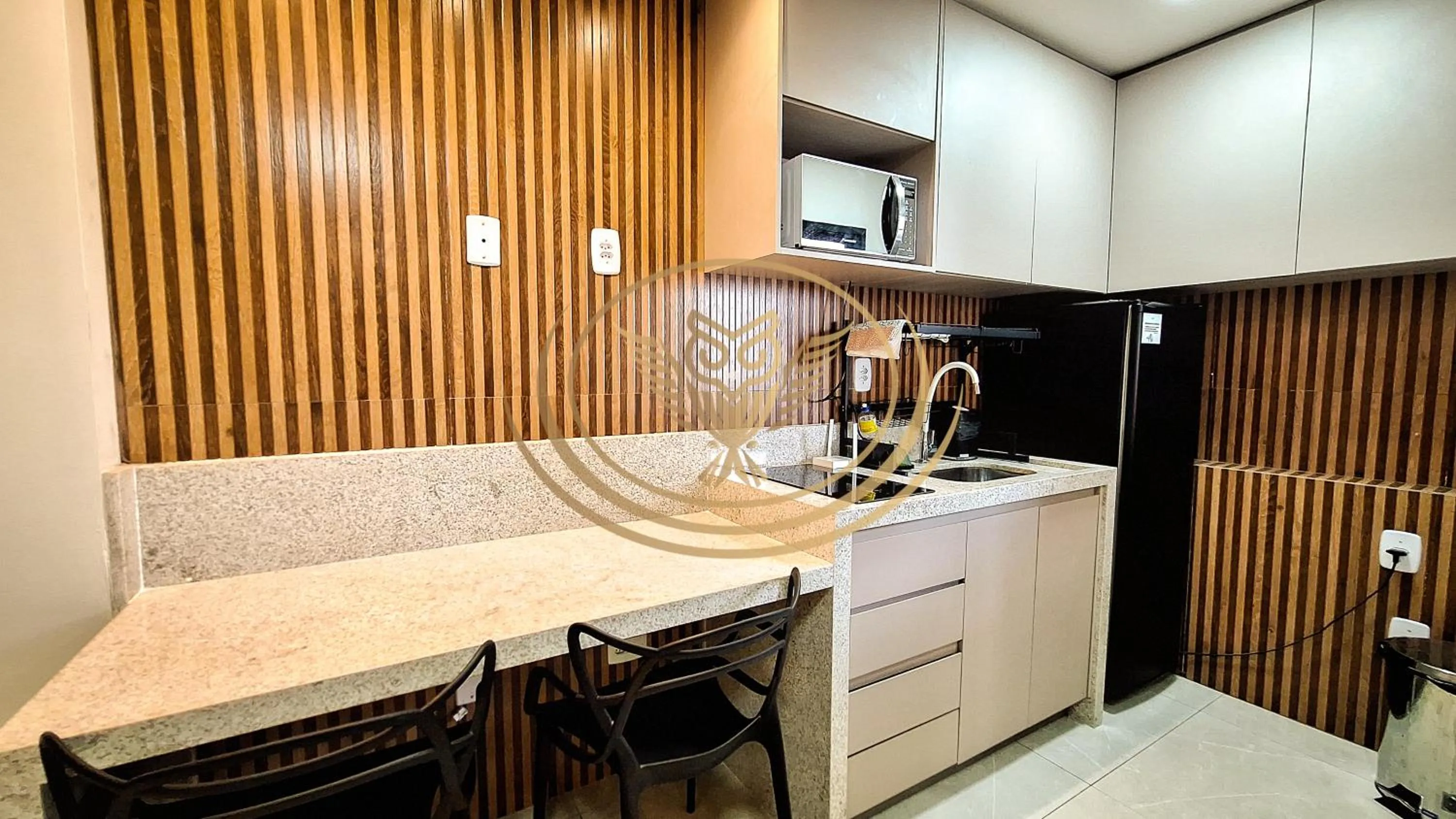 Kitchen or kitchenette in Coruja Imob - Flat Crystal Place