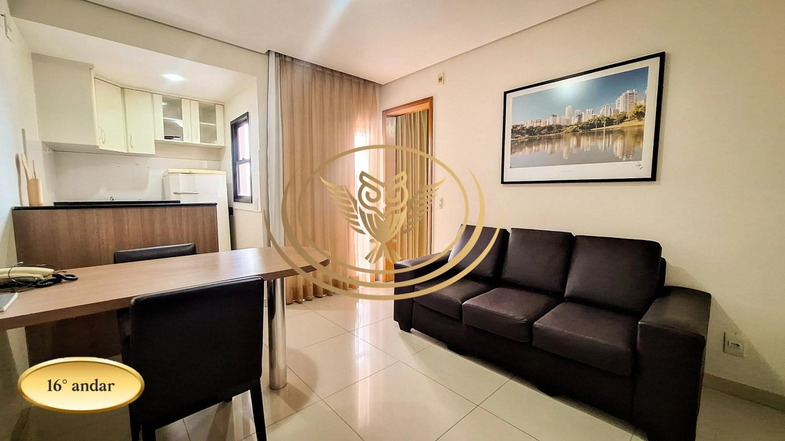 Living room in Coruja Imob - Flat Crystal Place