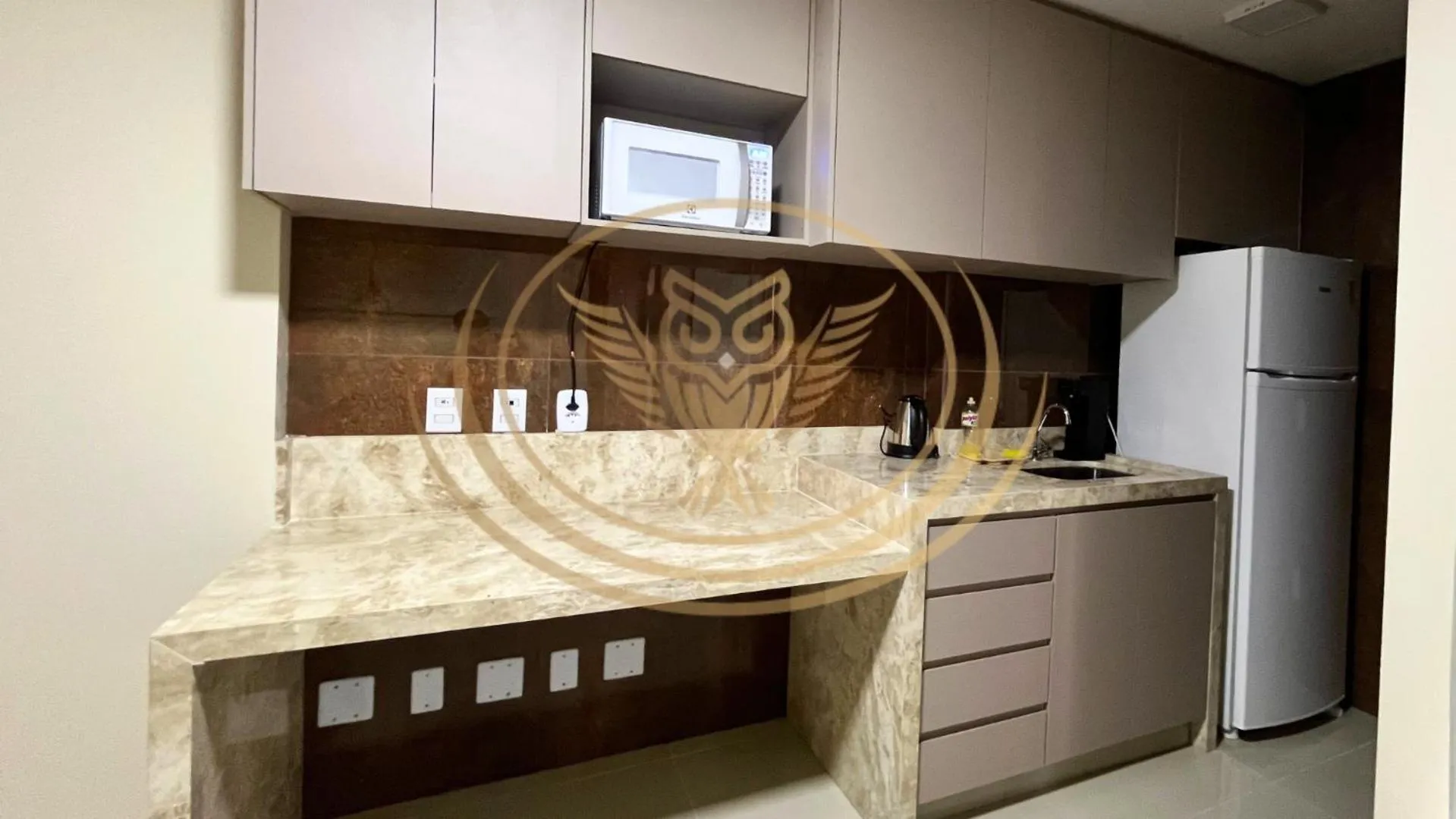 Kitchen or kitchenette in Coruja Imob - Flat Crystal Place