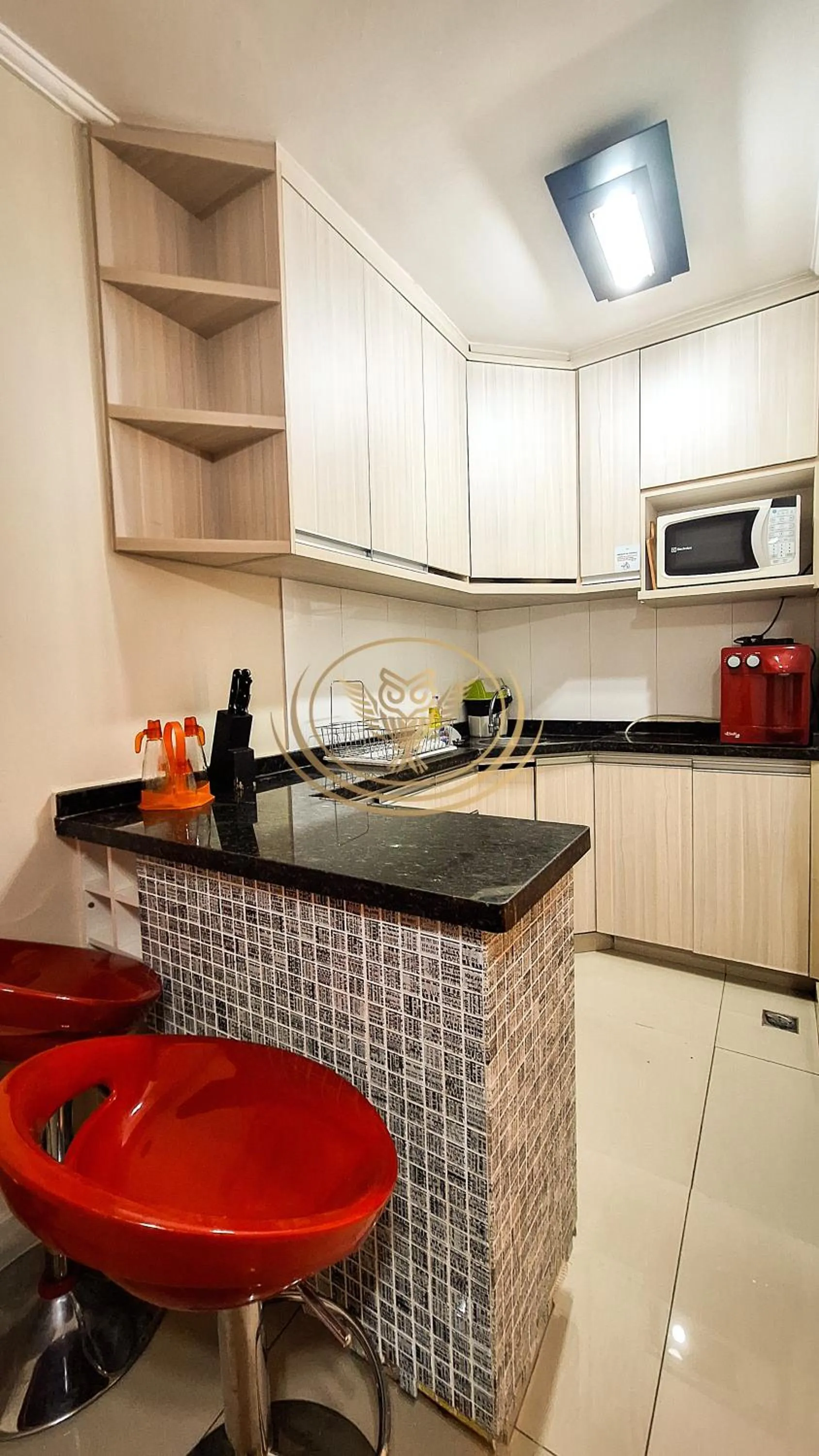Kitchen or kitchenette in Coruja Imob - Flat Crystal Place