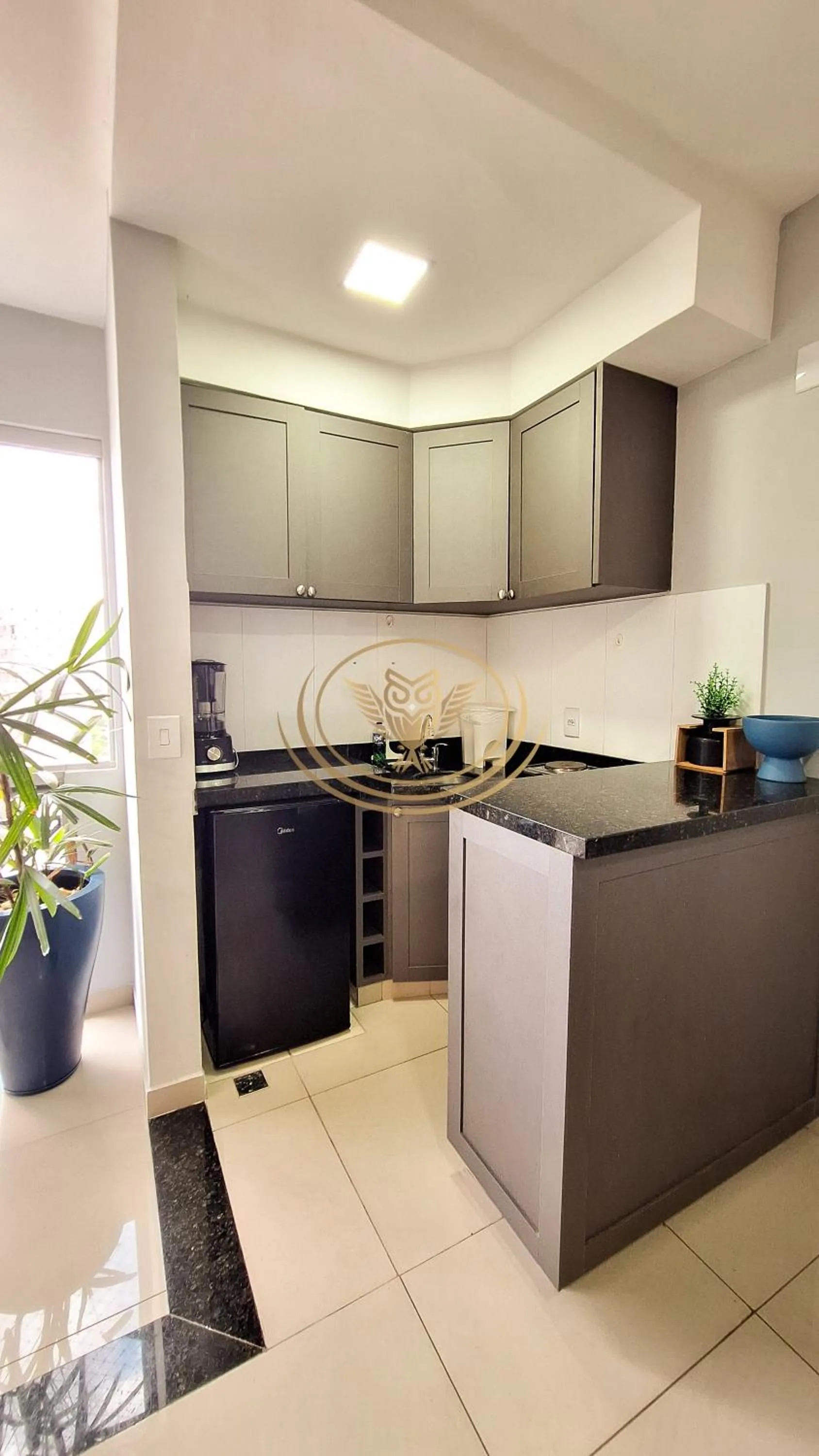 Kitchen or kitchenette in Coruja Imob - Flat Crystal Place