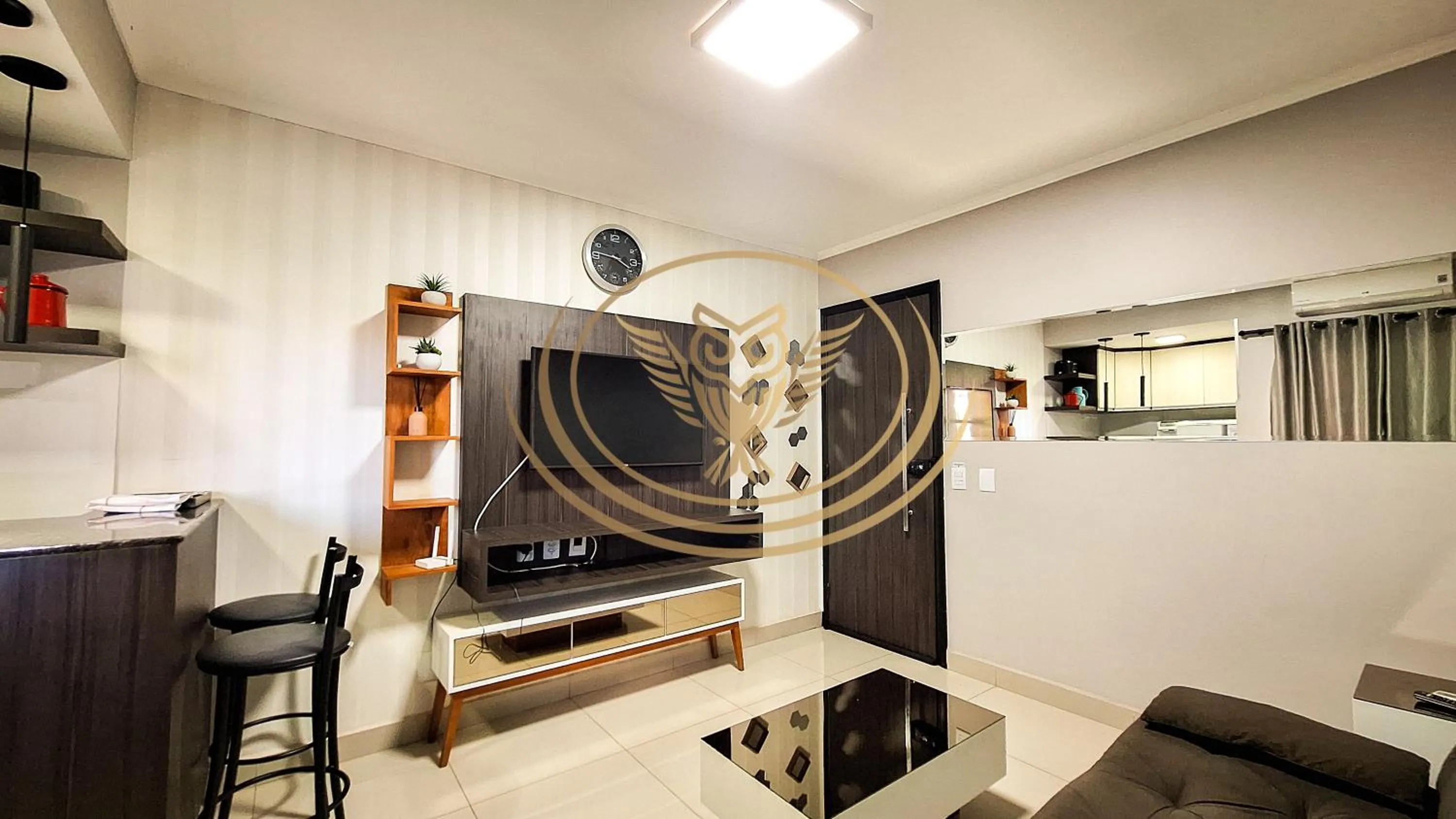 Communal lounge/ TV room in Coruja Imob - Flat Crystal Place