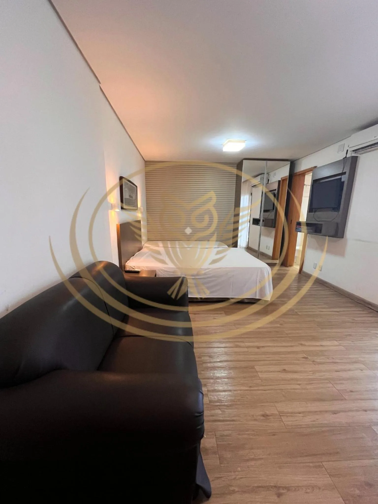 Living room, Bed in Coruja Imob - Flat Crystal Place