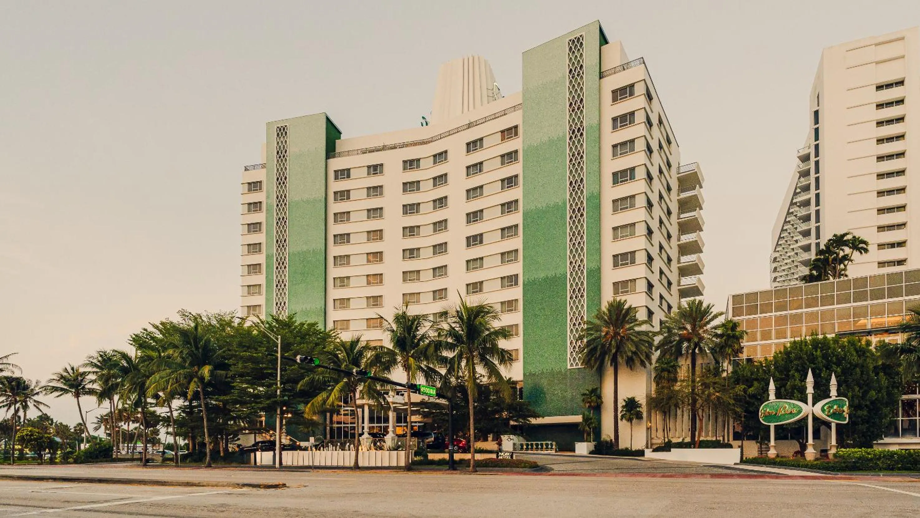 Property building in Nobu Hotel Miami Beach