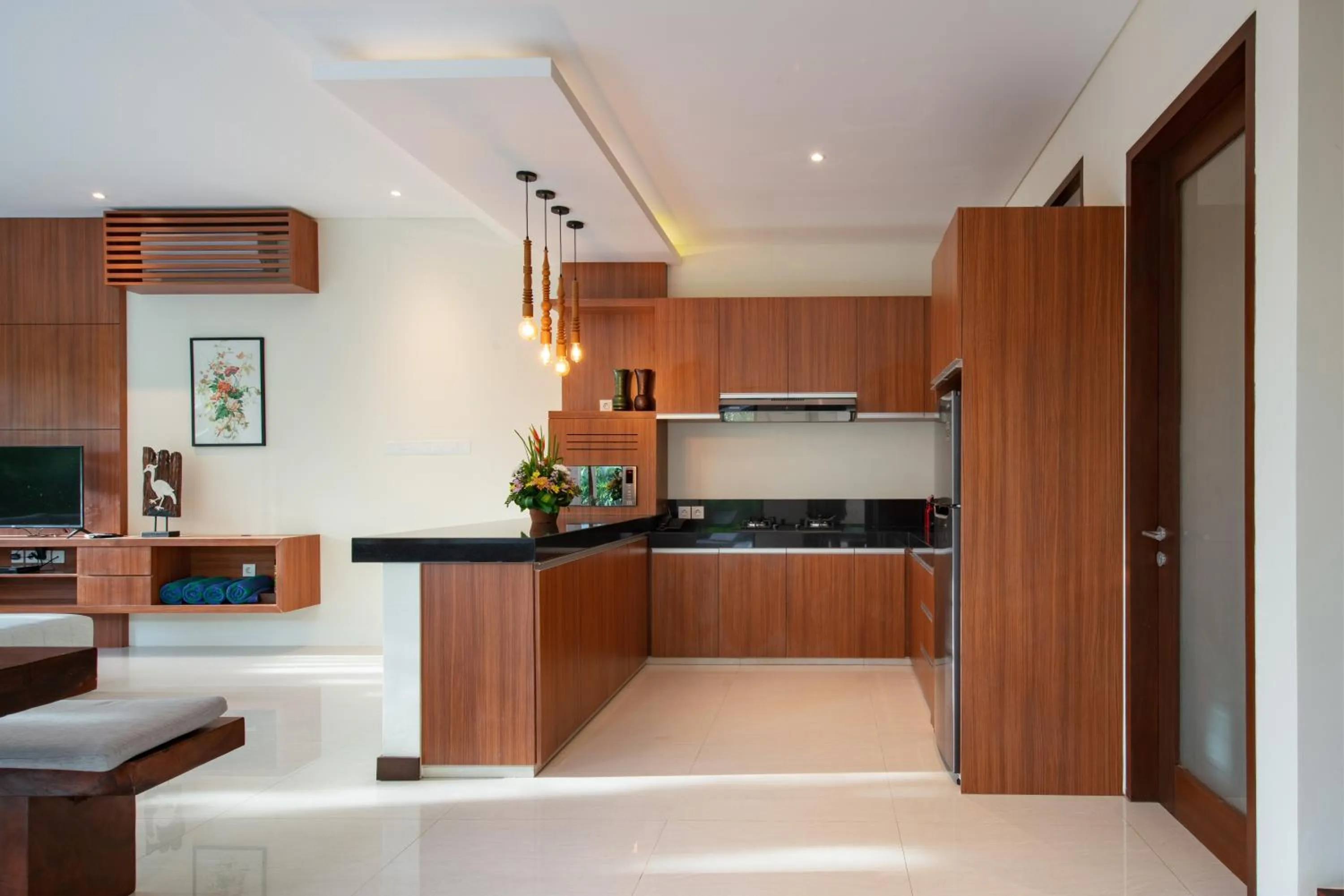 Kitchen or kitchenette in Villa Sally