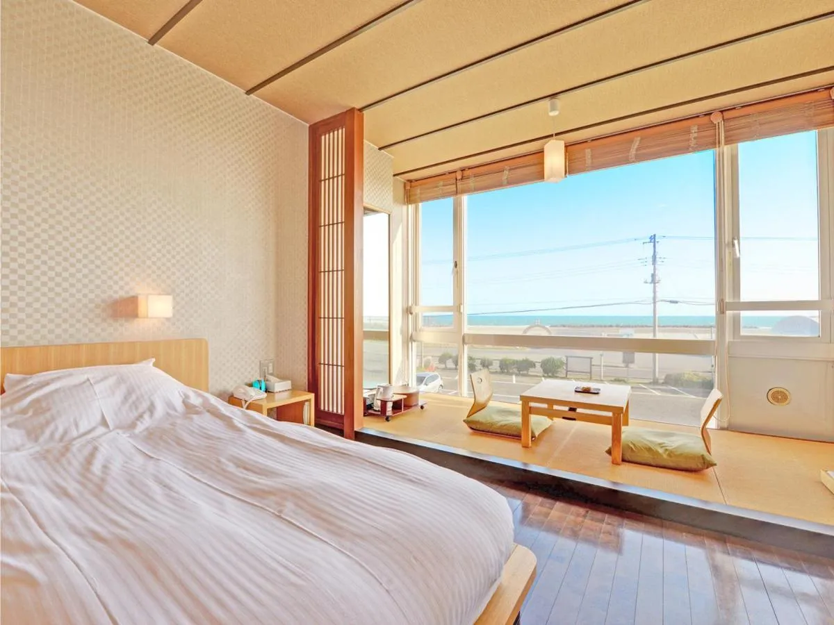 Bed in Iioka Shiosai Hotel