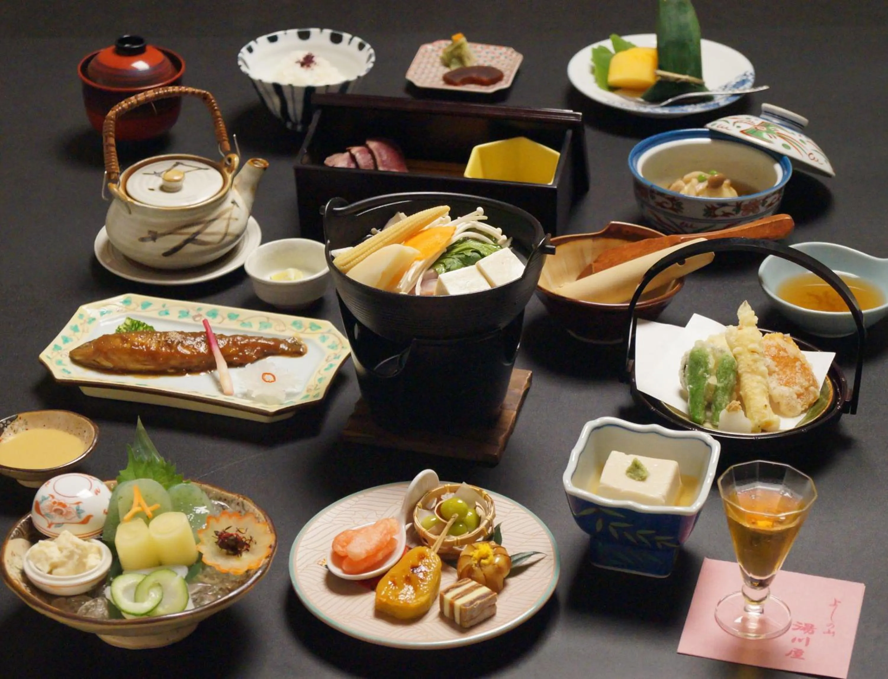 Food close-up in 吉野荘湯川屋 Yoshinosou Yukawaya