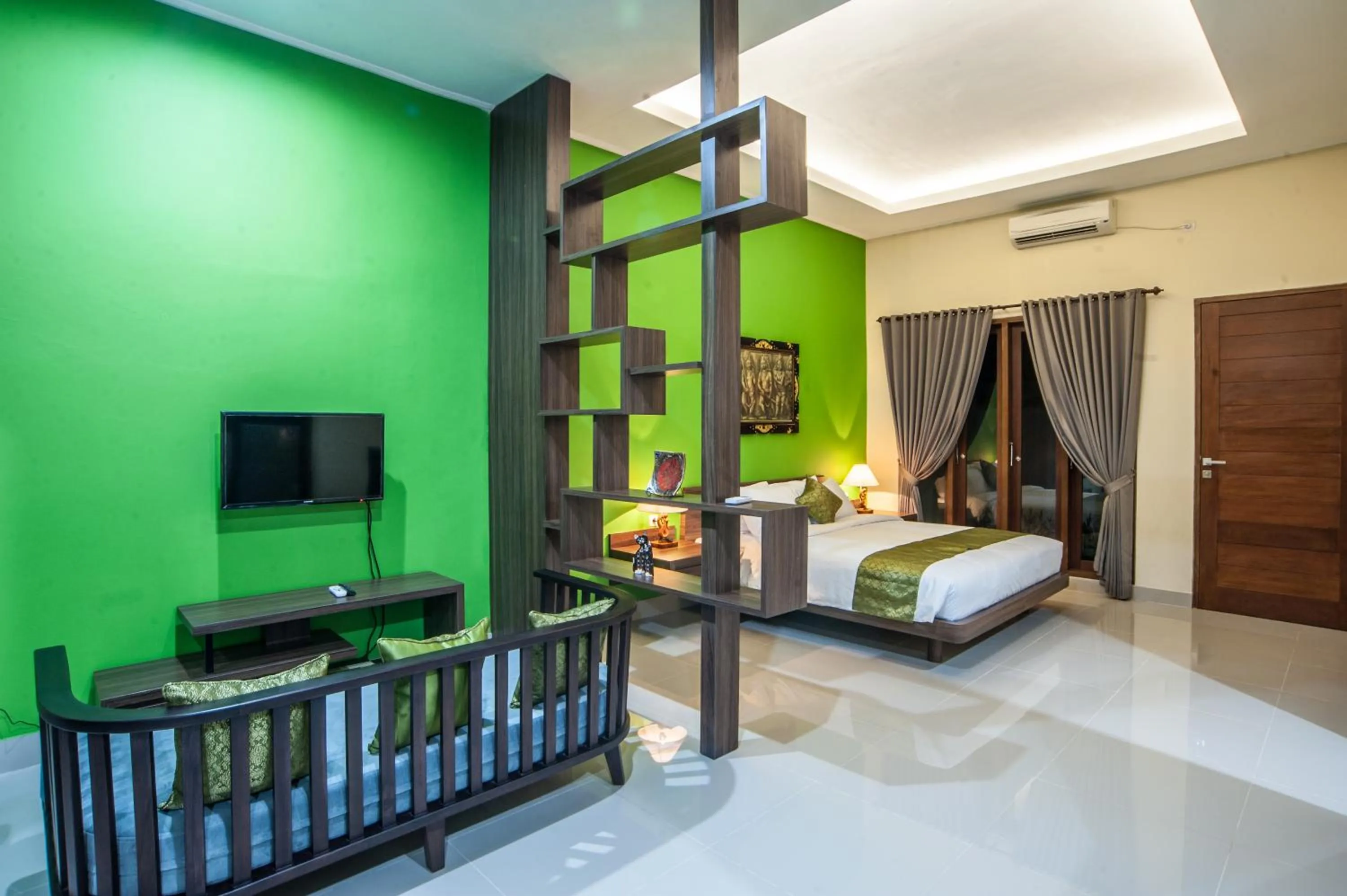 Living room, Bed in Astana Made Villas