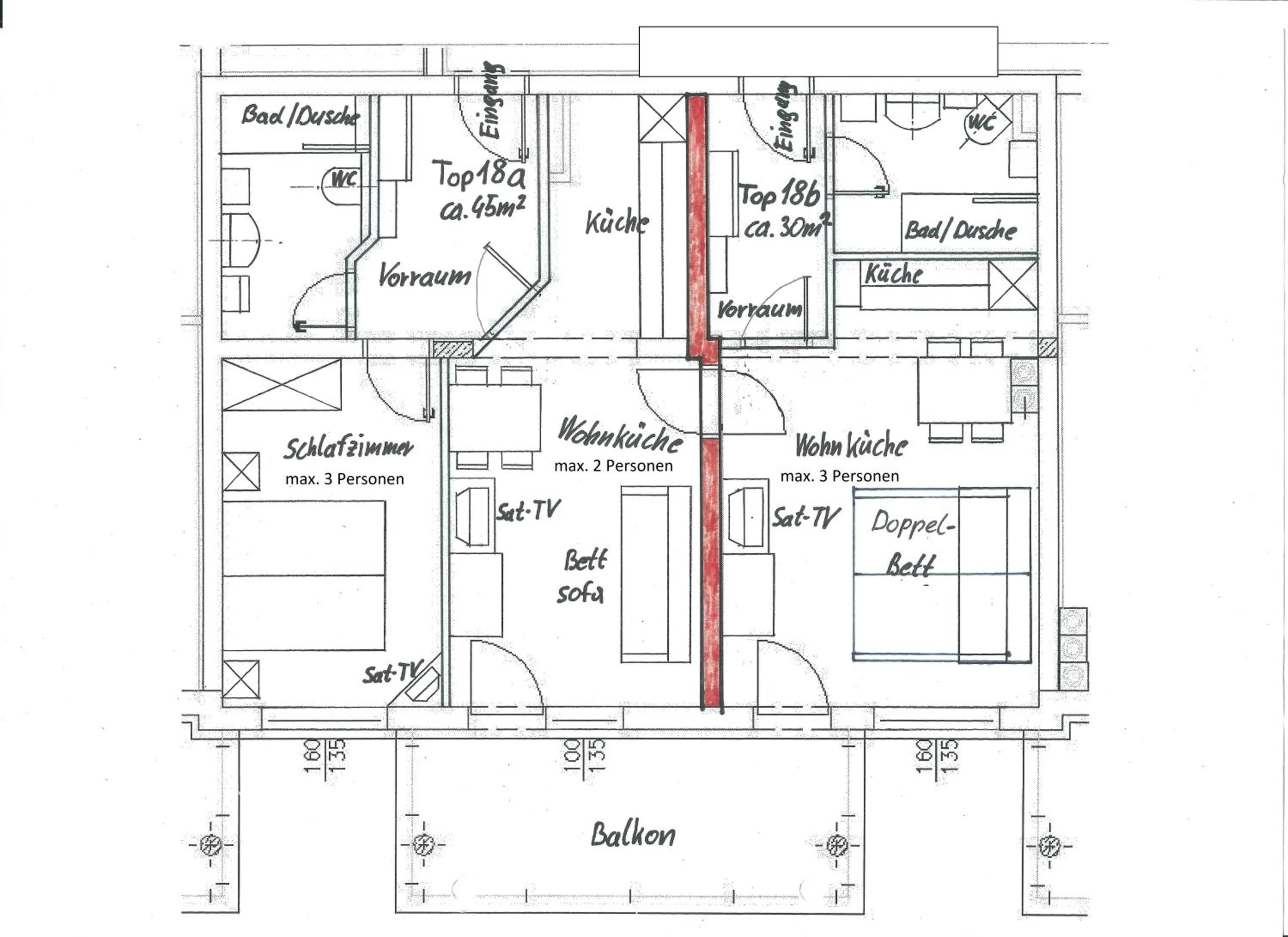 Floor plan in Ferienwohnung Himler