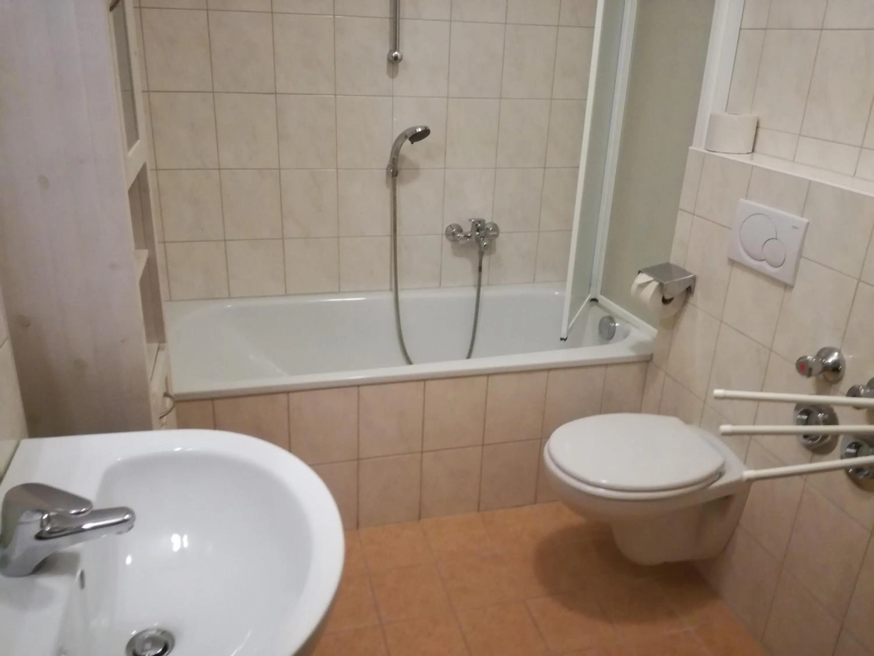 Bathroom in Ferienwohnung Himler