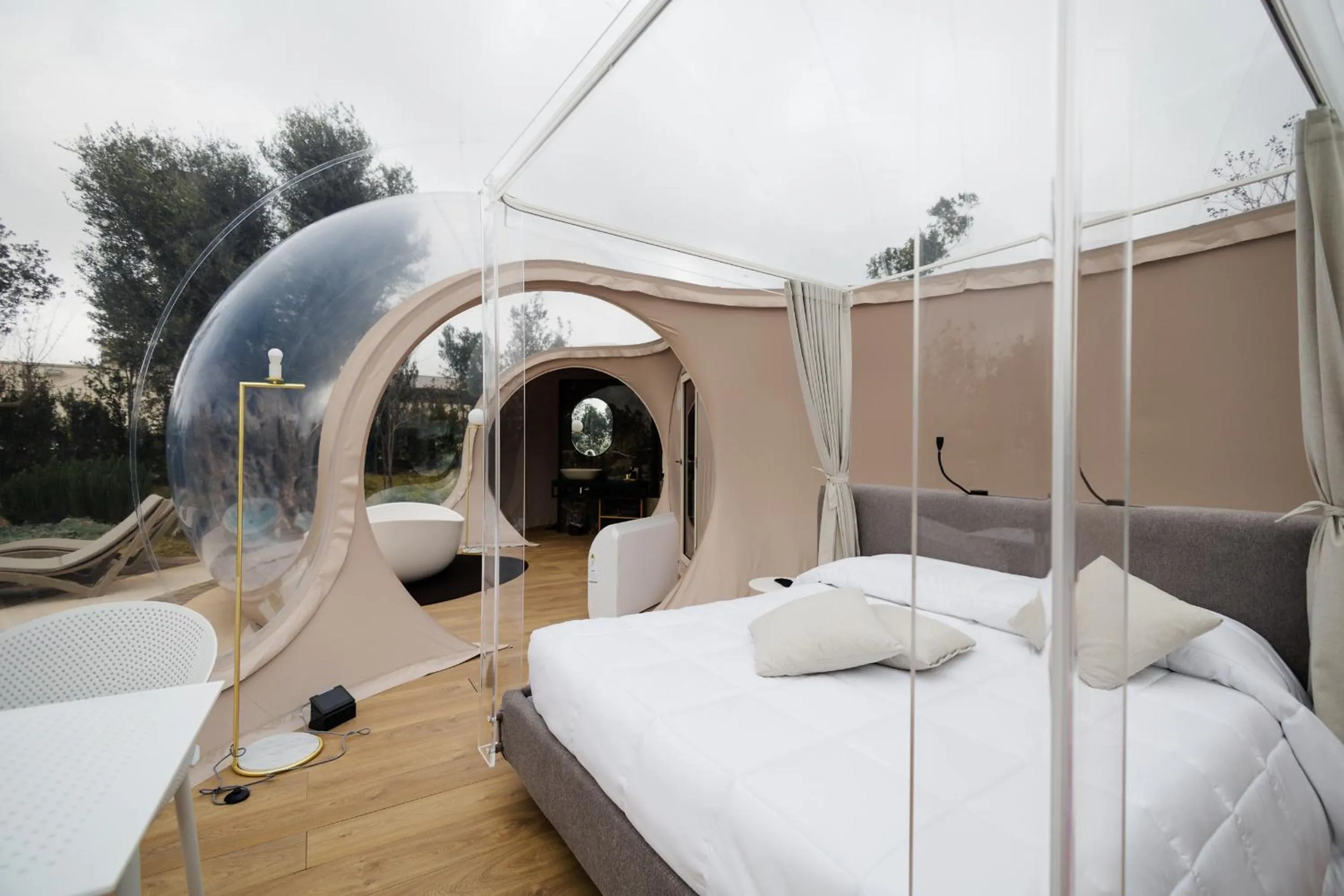 Natural landscape, Bed in Tenuta Danesi - Camere - Appartamenti - Bubble Room