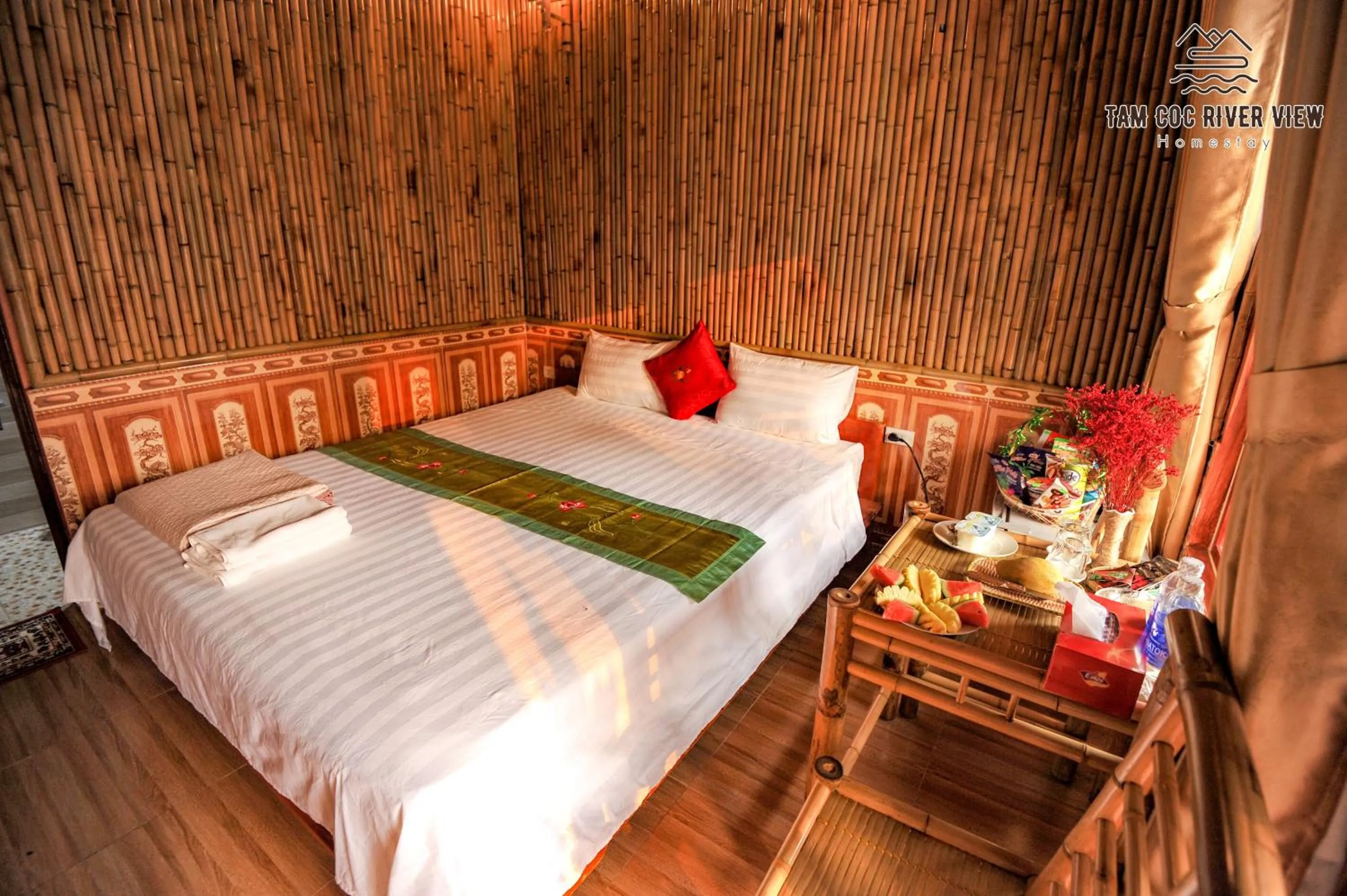 Bed in Tam Coc River View Homestay
