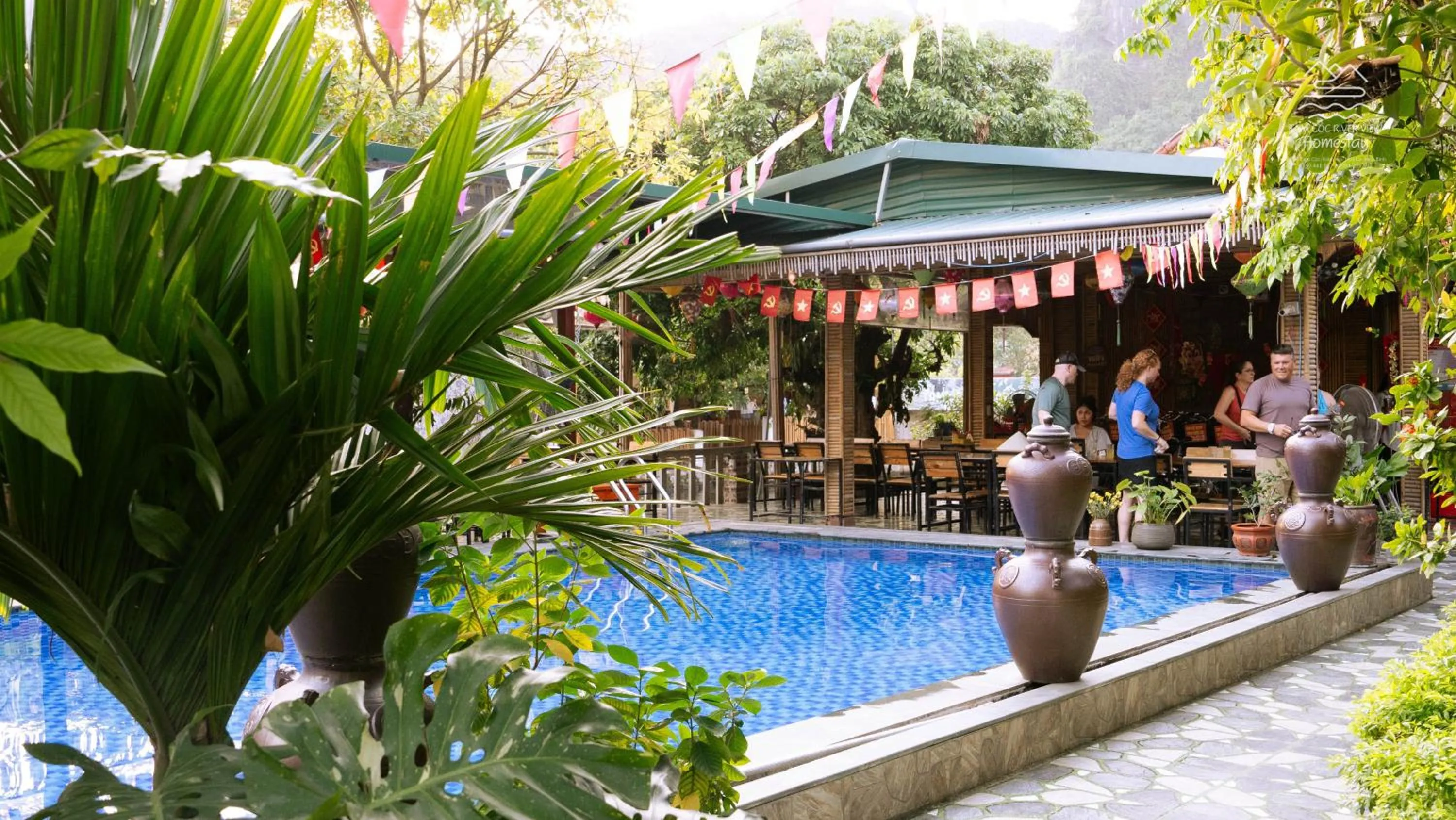 Patio in Tam Coc River View Homestay