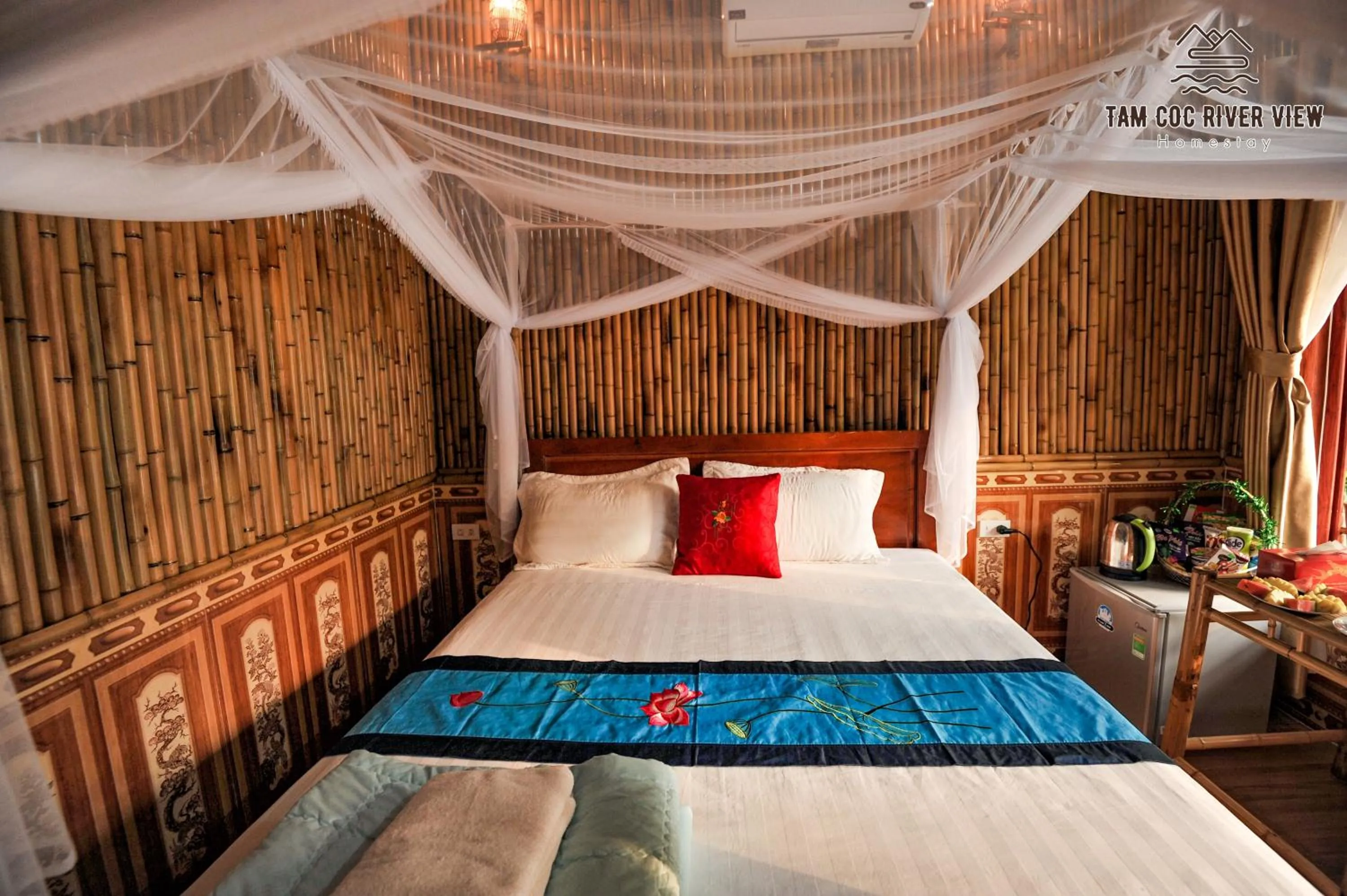 Bed in Tam Coc River View Homestay