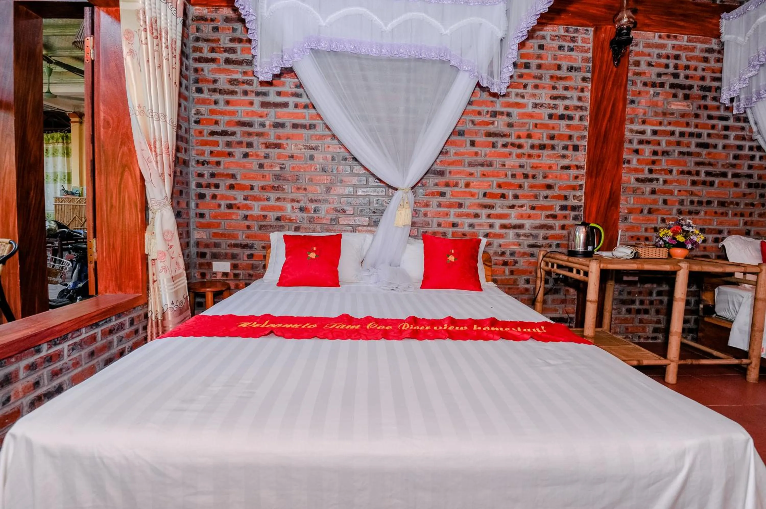 Bed in Tam Coc River View Homestay
