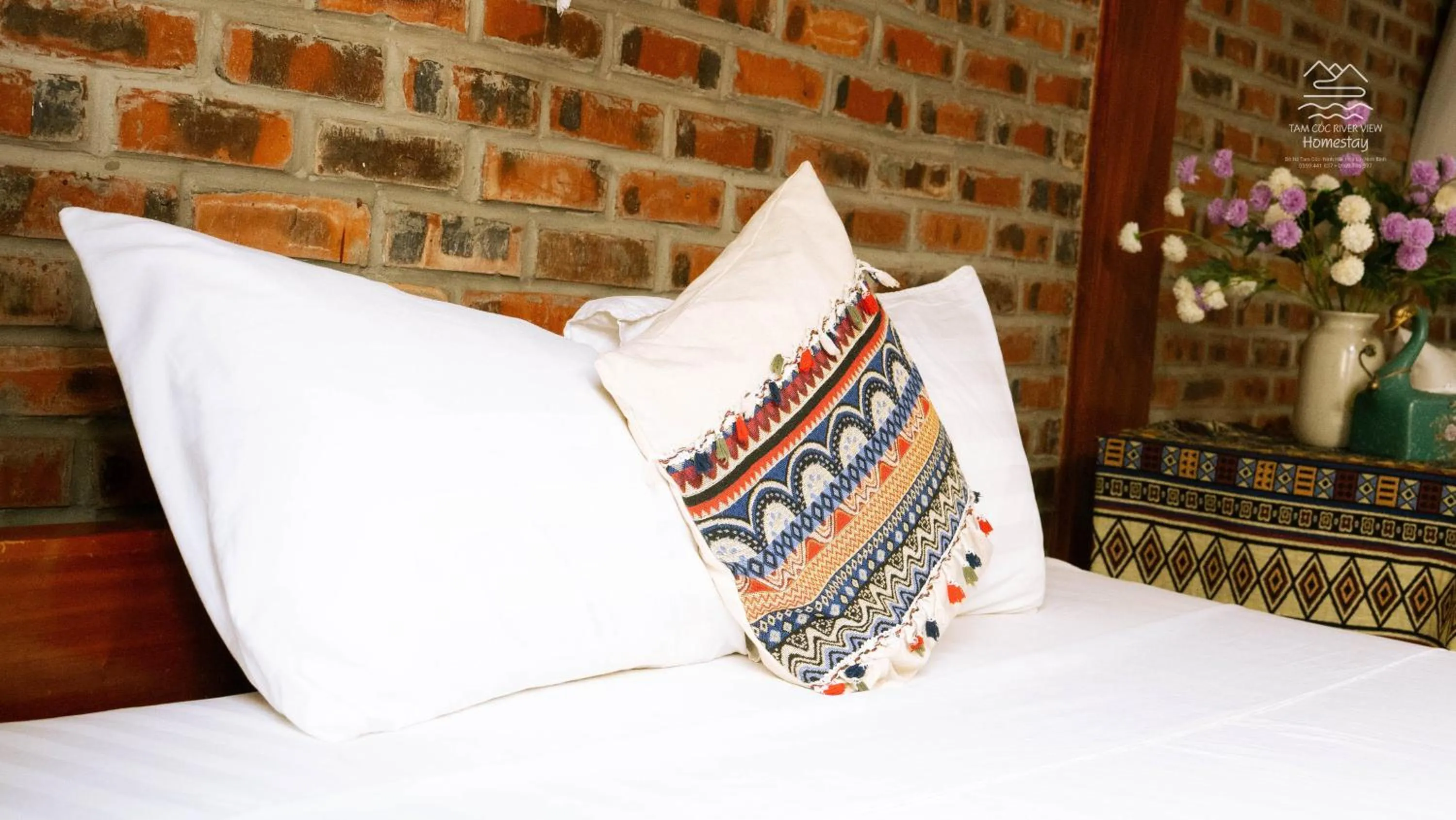 Bed in Tam Coc River View Homestay