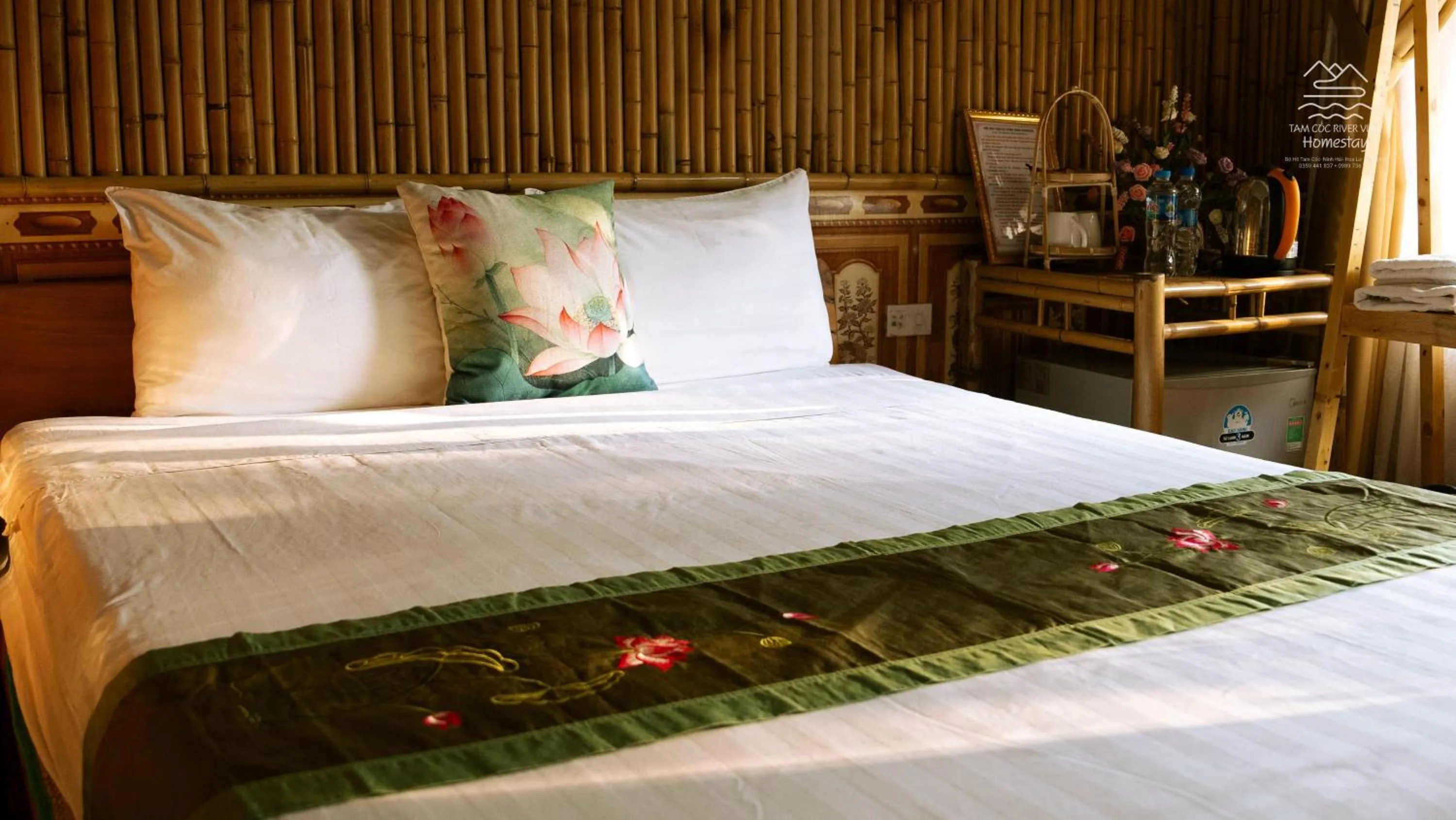 Bed in Tam Coc River View Homestay