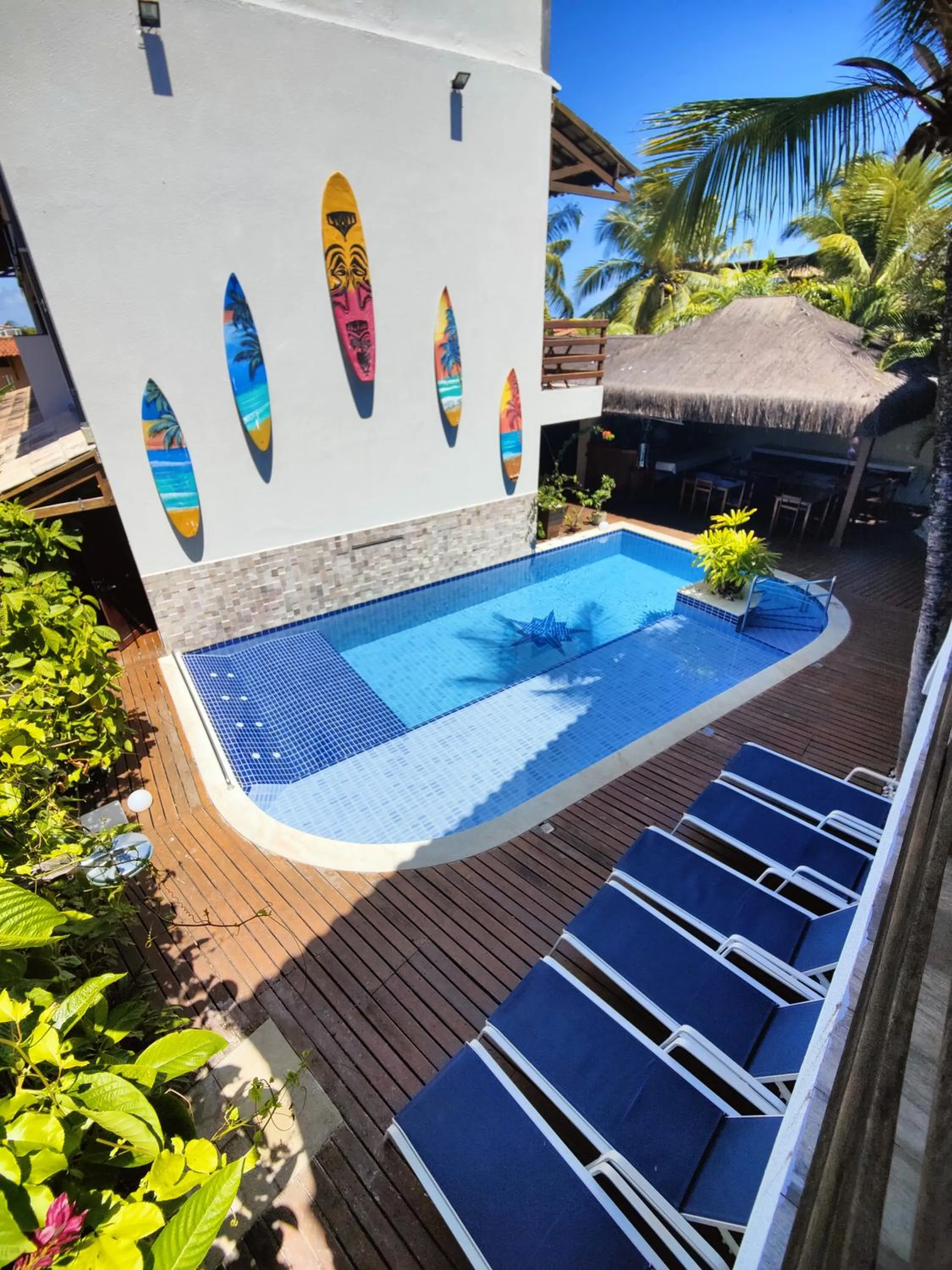 Pool view in Pousada Waikiki Boutique